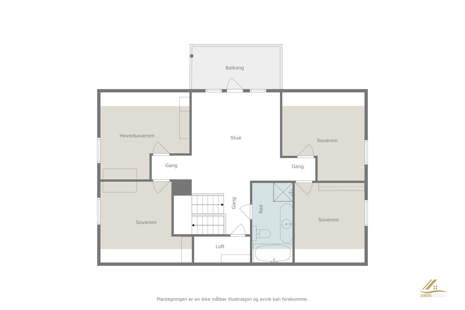 Plantegning 2. etasje. Galleribilde
