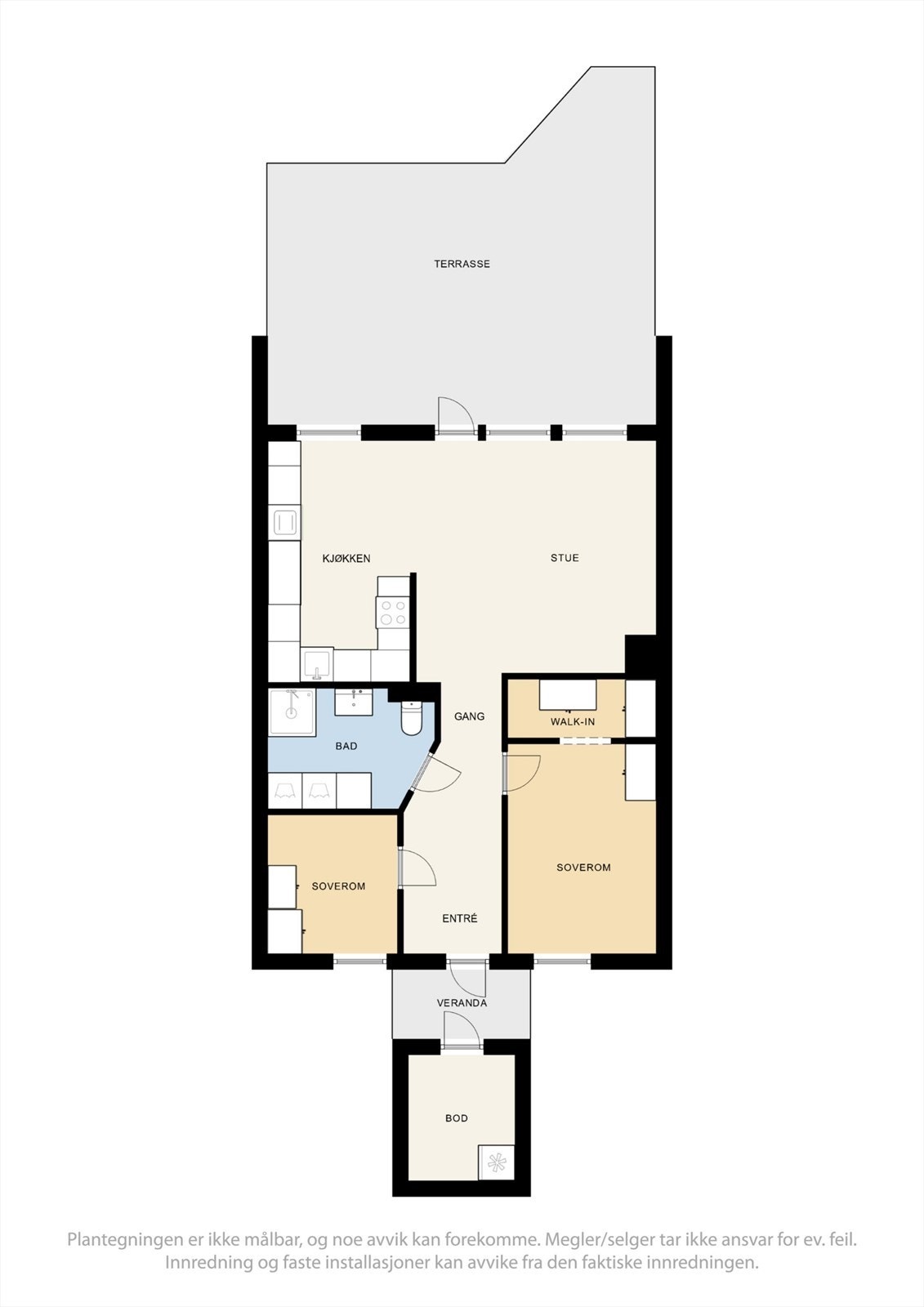 Plantegning av leiligheten. Galleribilde