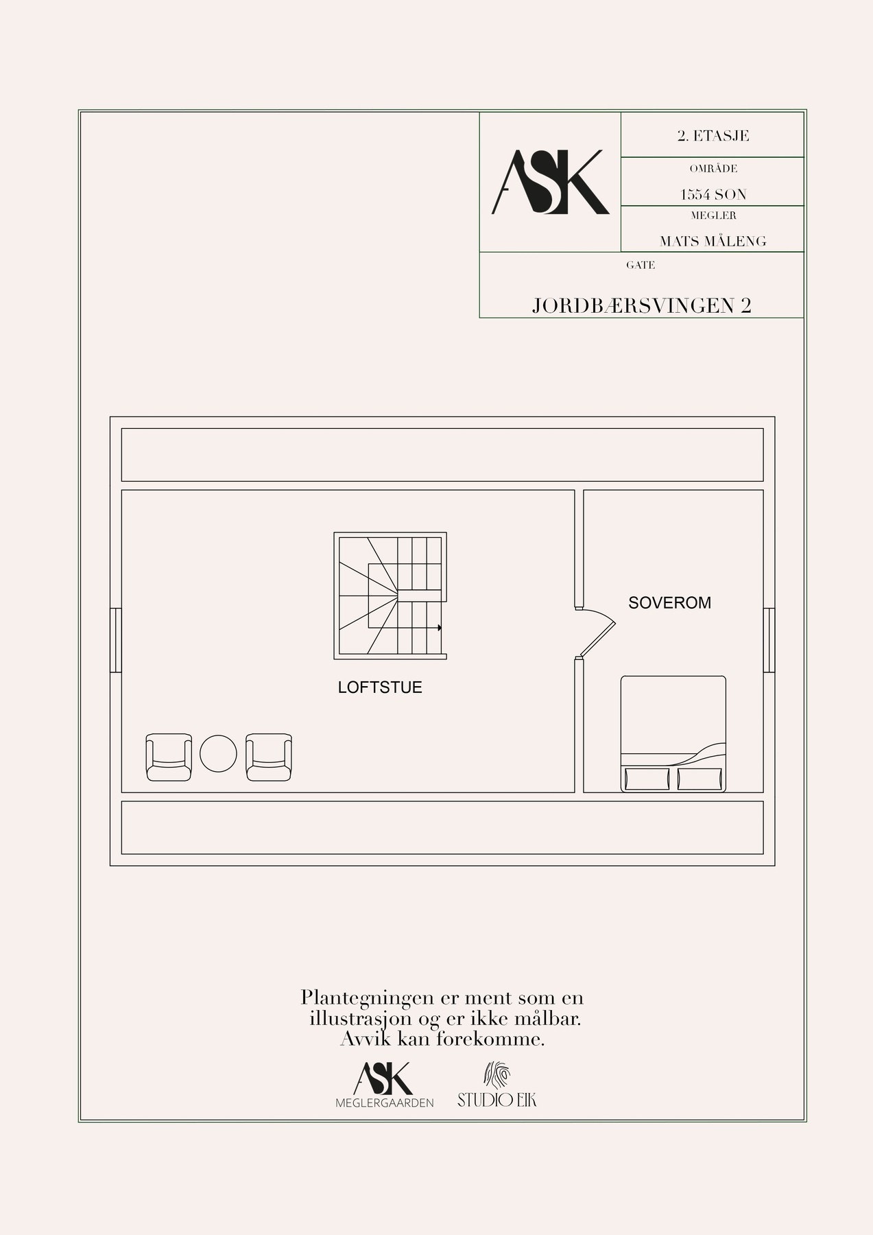Planskisse 2. etasje Galleribilde