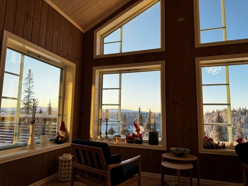 Her er det deilig å sitte å nyte utsikten Galleribilde