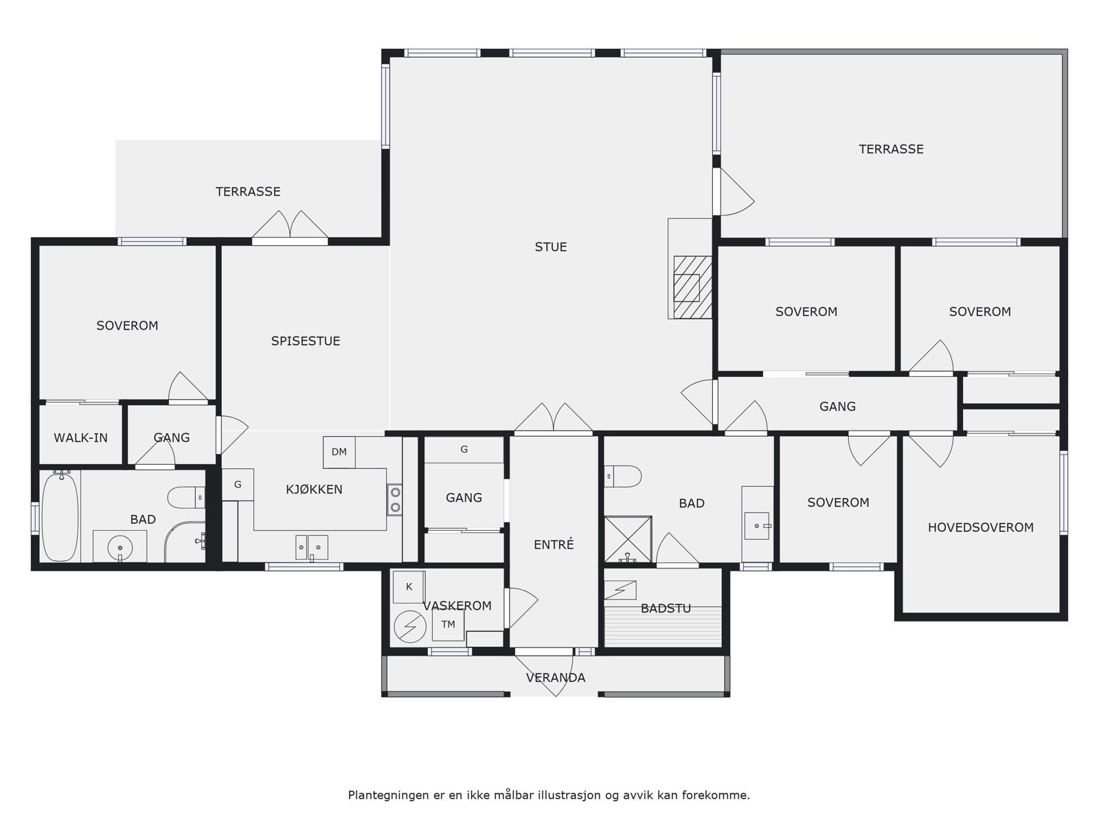 Plantegning hovedhytte Galleribilde