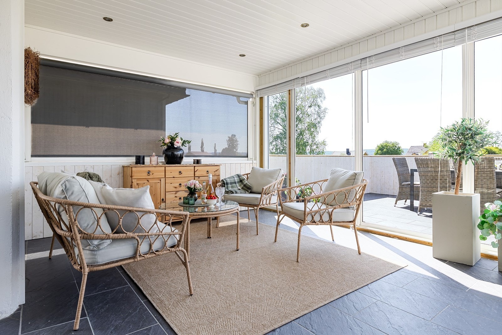 Et flott sted å nyte sommerværet, uansett vær. Galleribilde