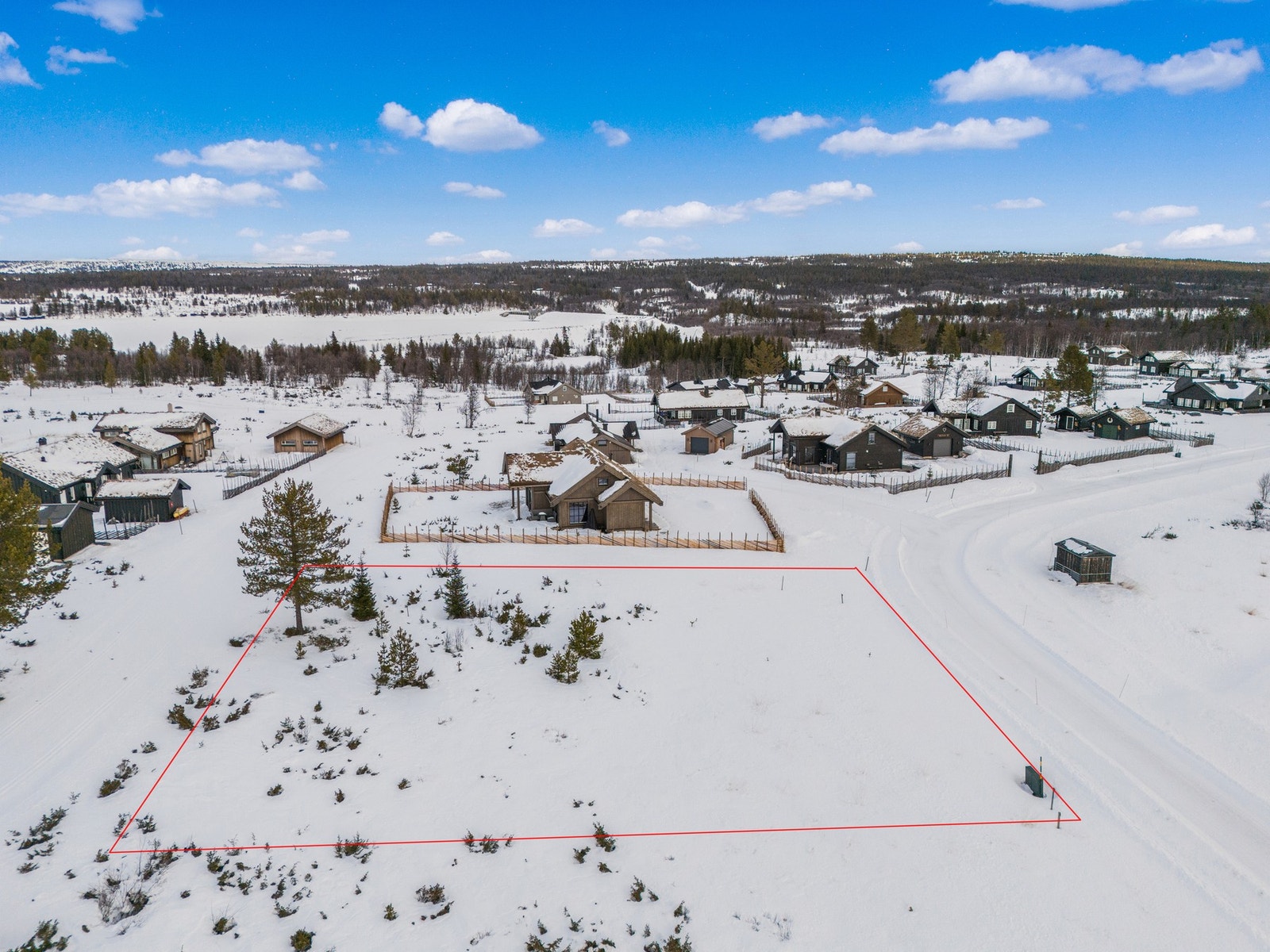 Her kan hyttedrømmen skapes. Galleribilde