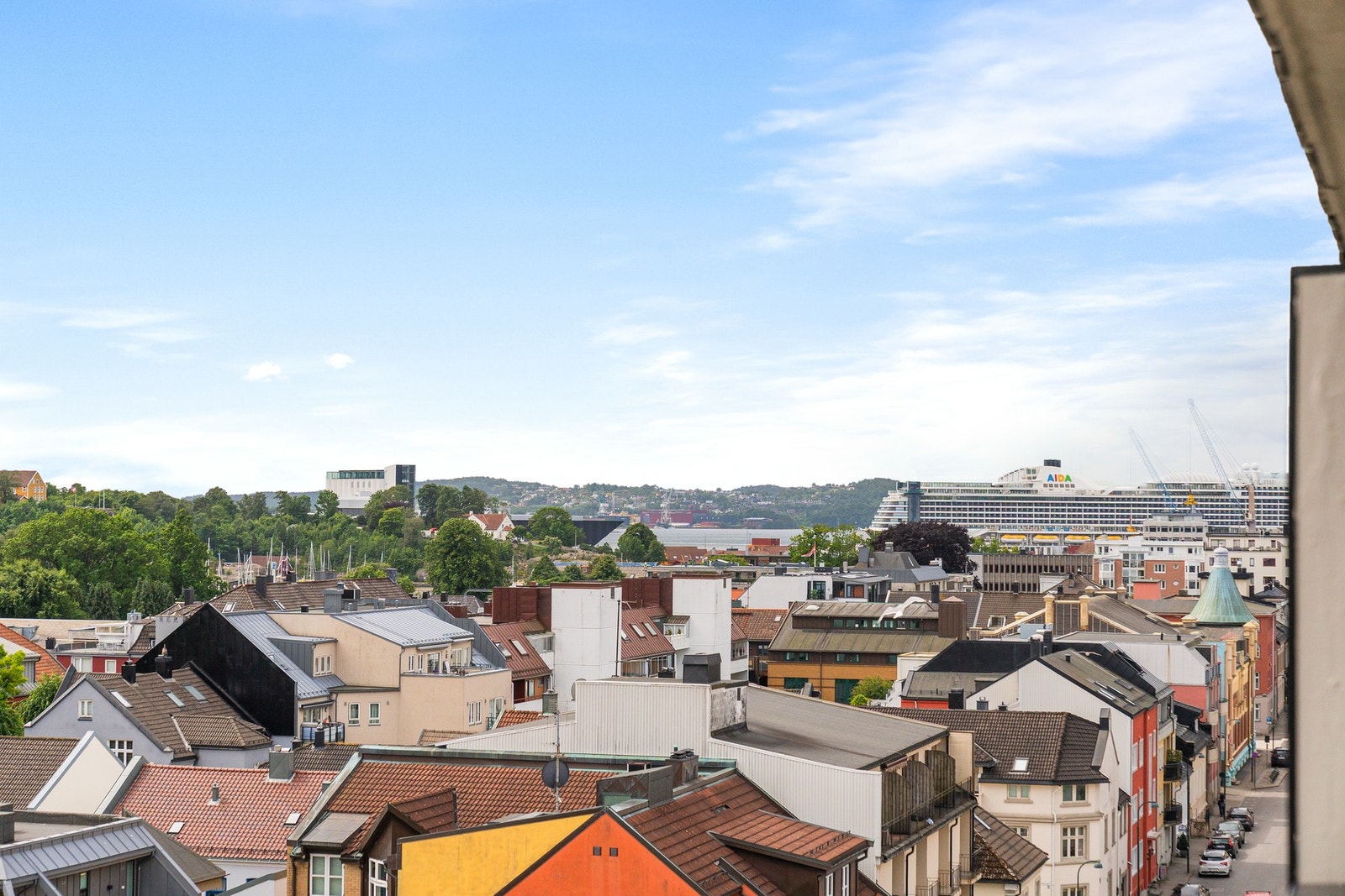 Utsikt fra balkongen. Galleribilde