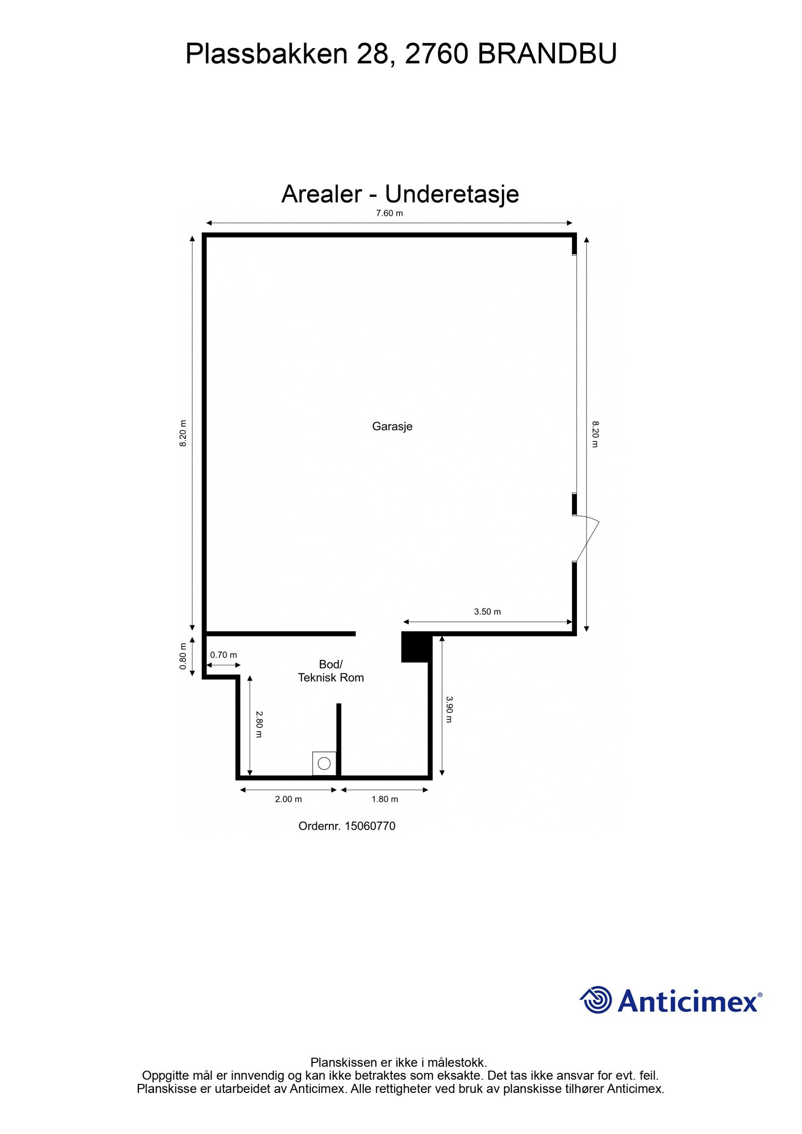 Plantegning Underetasje. Galleribilde