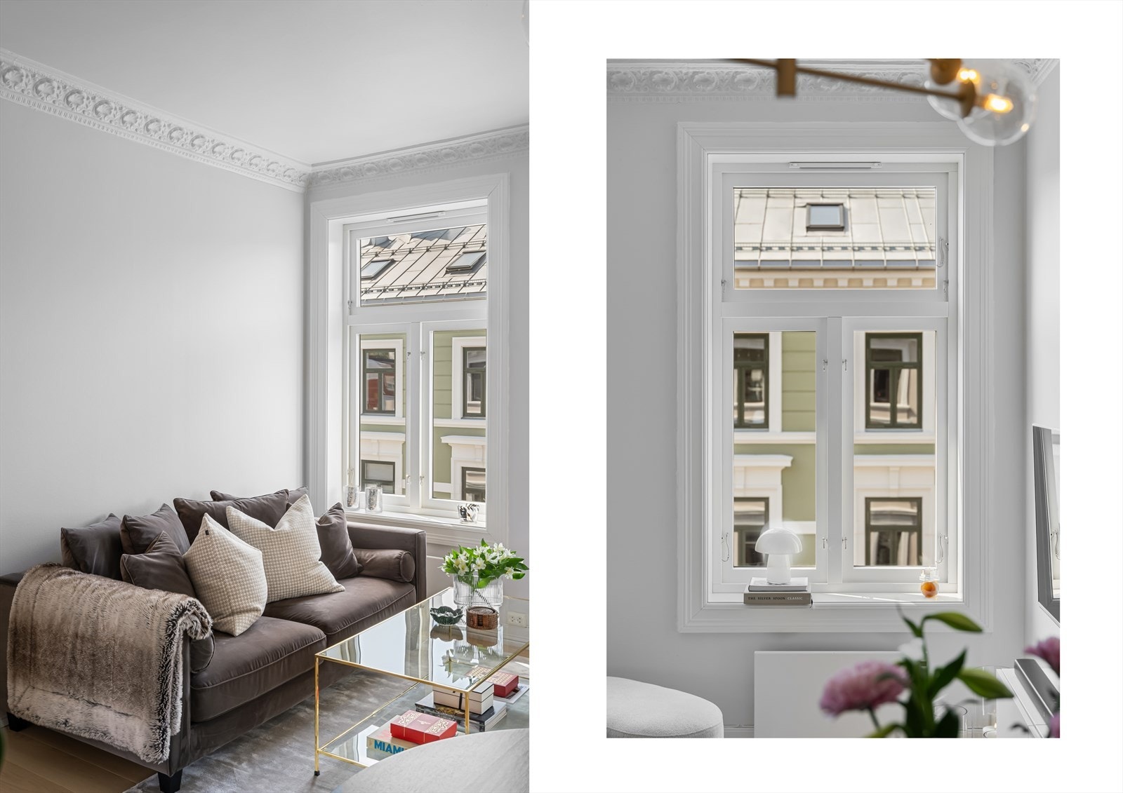 Vinduene er med 3-lags isolerglass fra 2023. Leiligheten har moderne preg med delikate toner på vegg og parkett på gulv. Galleribilde