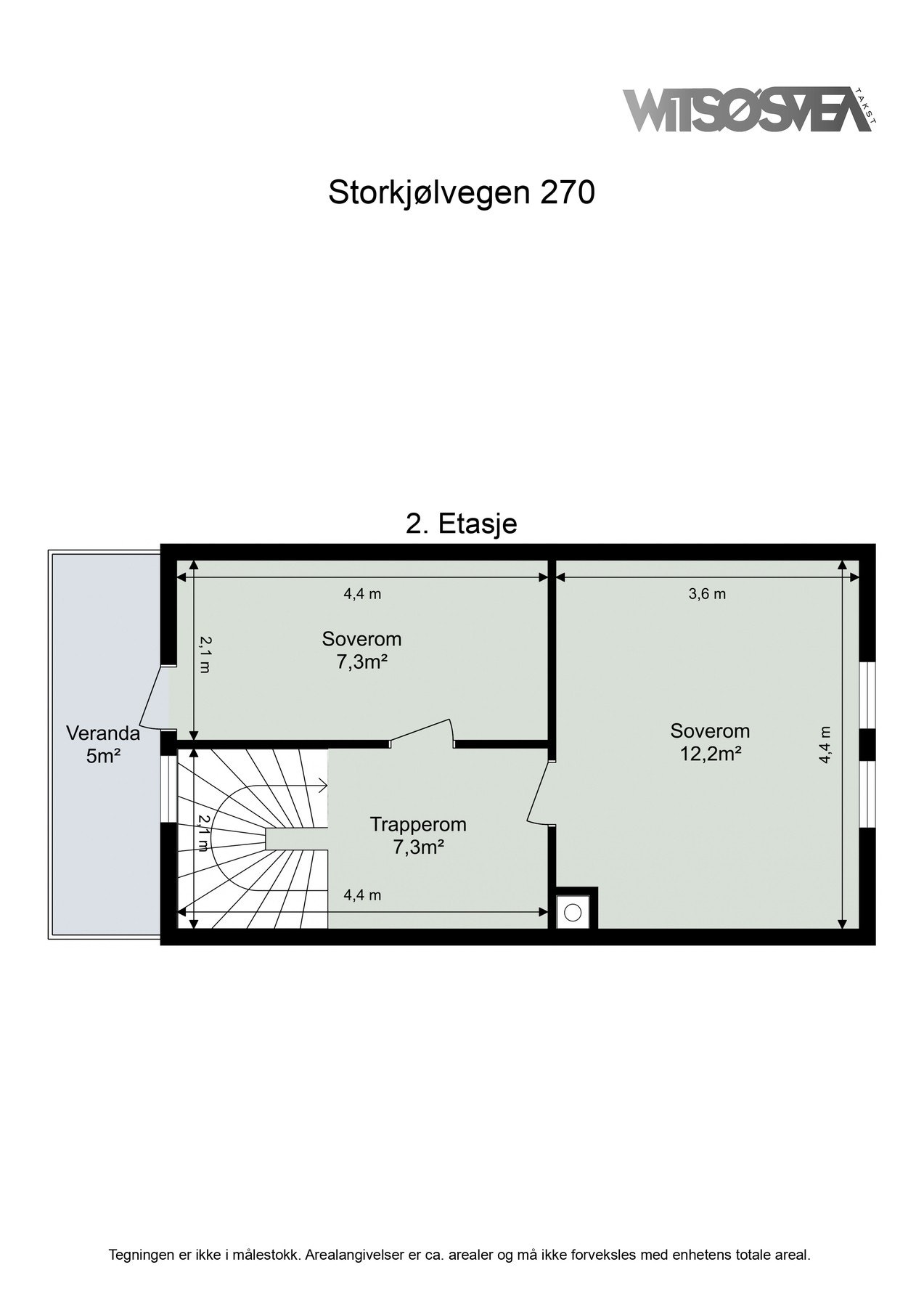 Plantegning 2 etasje. Galleribilde