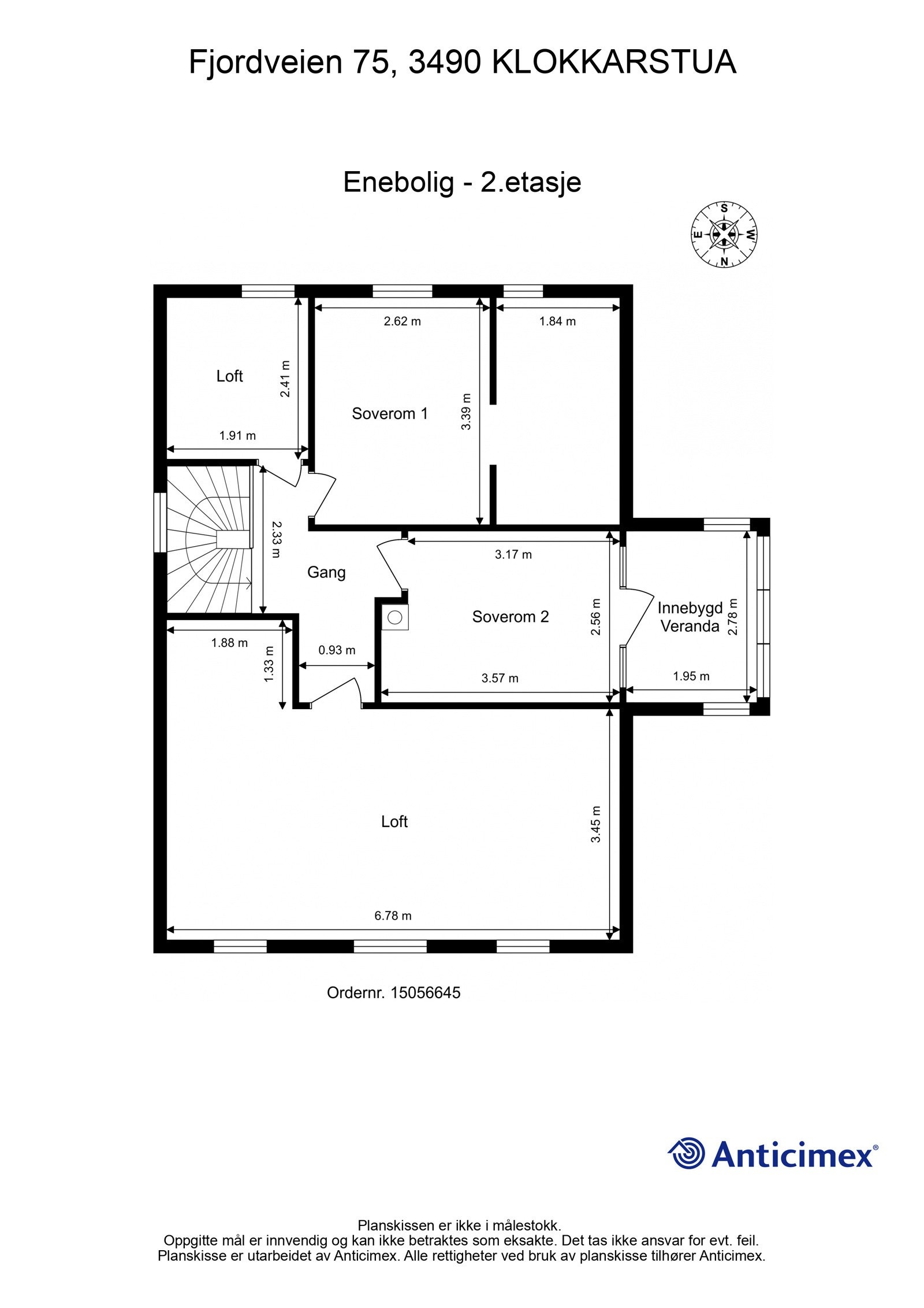 Plantegning 2.etasje. Galleribilde