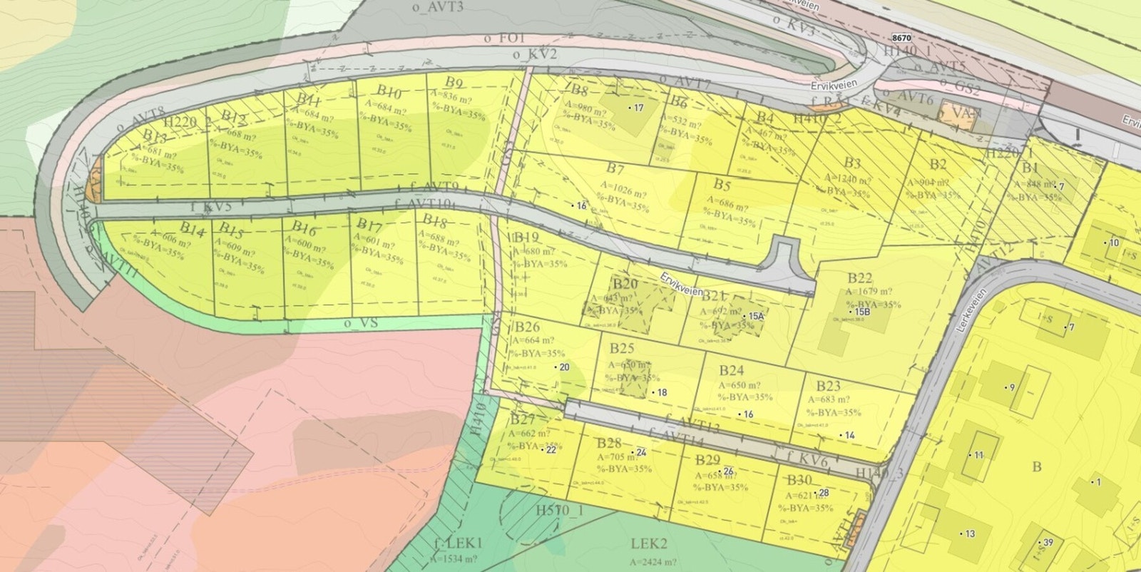 Reguleringsplankart Galleribilde