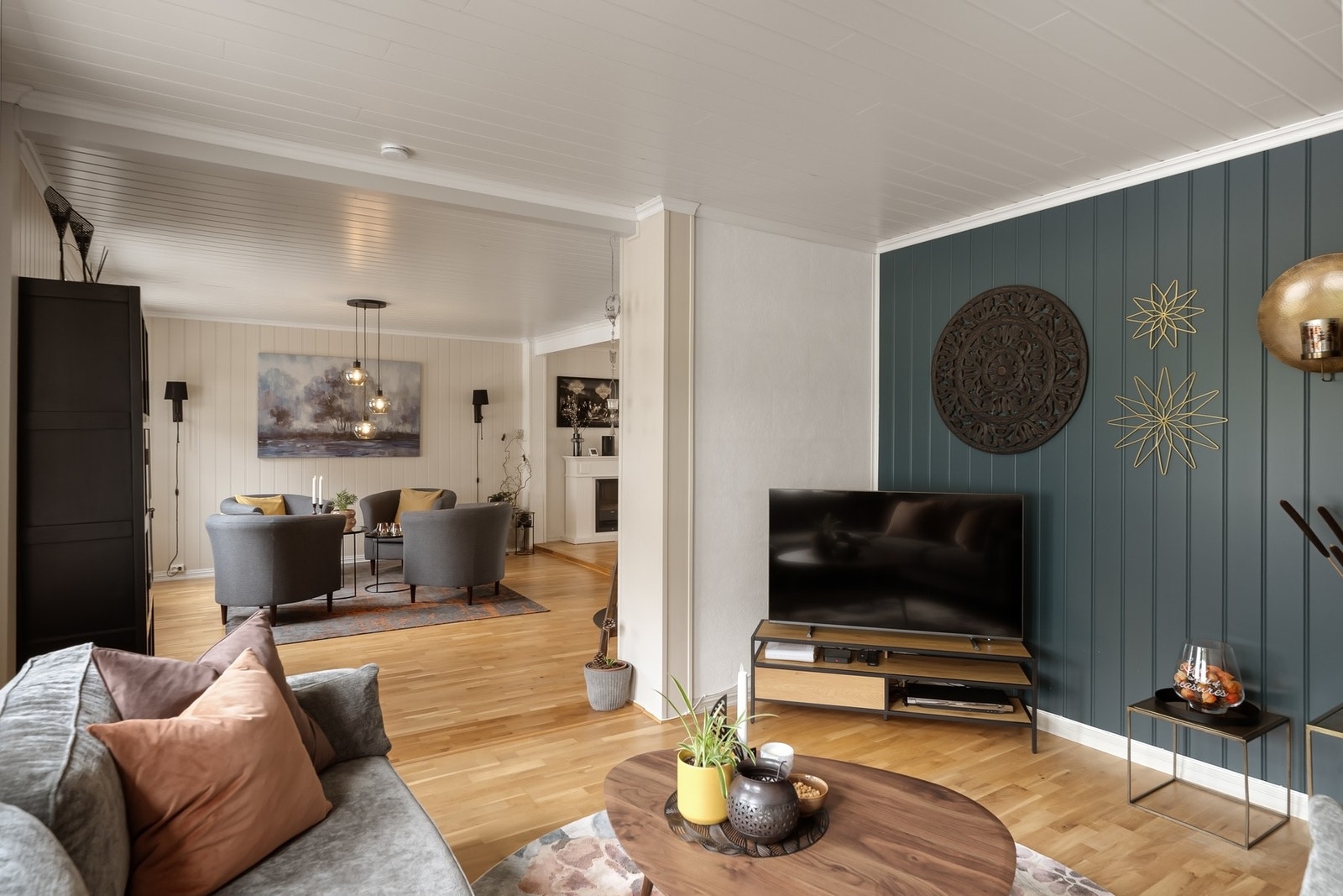 Koselig TV-stue. Galleribilde