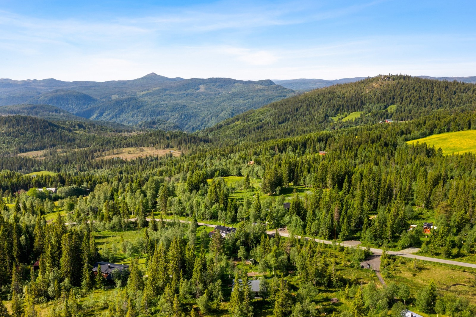 Det er bilvei helt frem til hytten. Galleribilde