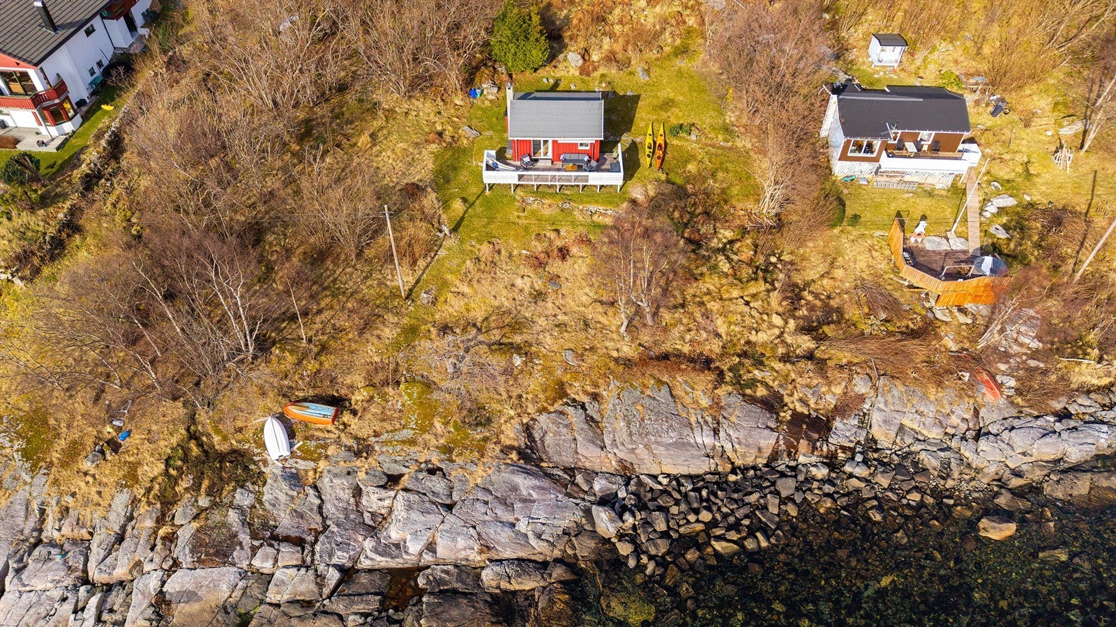 Dronebilde sett fra fugleperspektiv Galleribilde