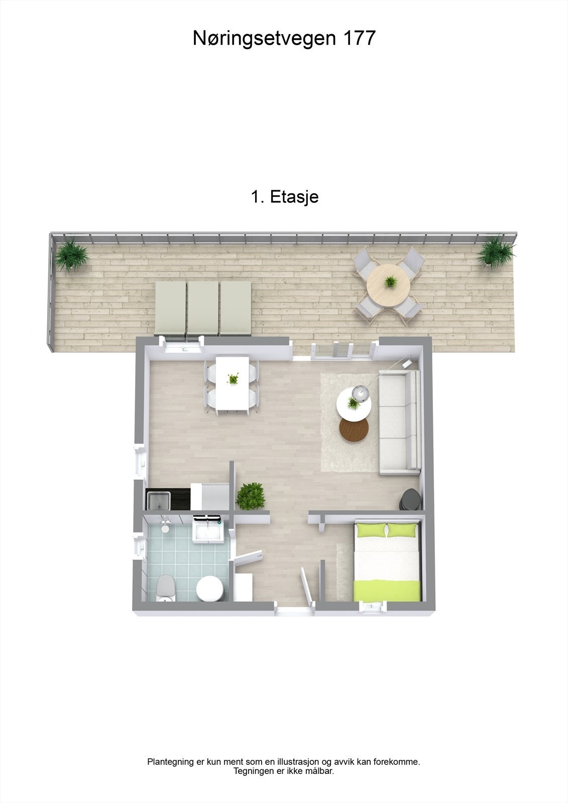 3 D plantegning Galleribilde