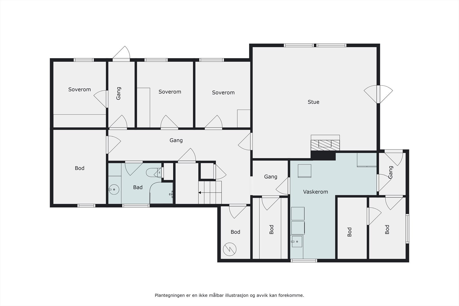 Plantegning, 2. etg. Galleribilde