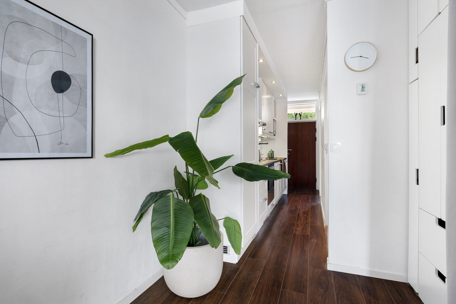 Gang/kjøkkenløsningen har et areal på 6,3 m². Galleribilde