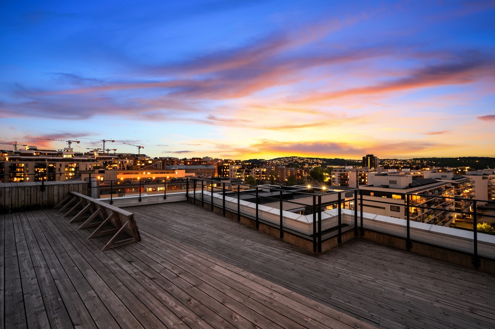 Takterrasse med nydelig utsikt. Galleribilde