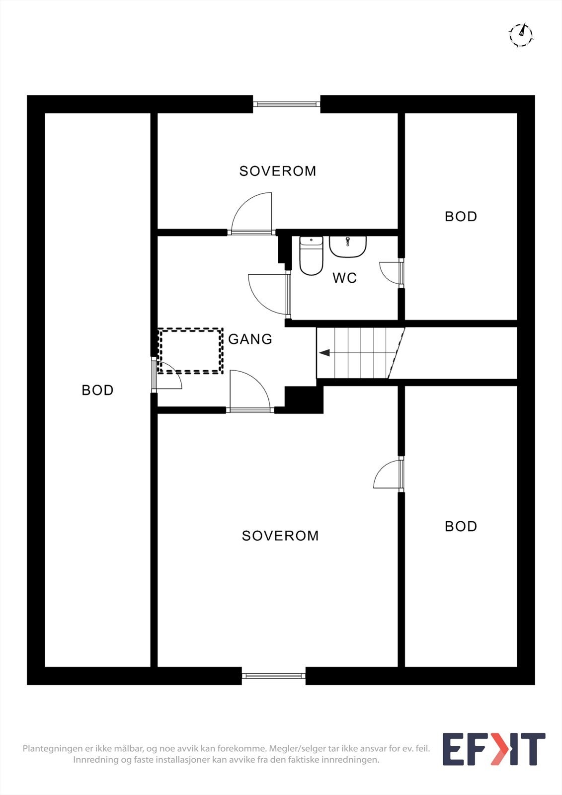 Plantegning 2. etasje Galleribilde