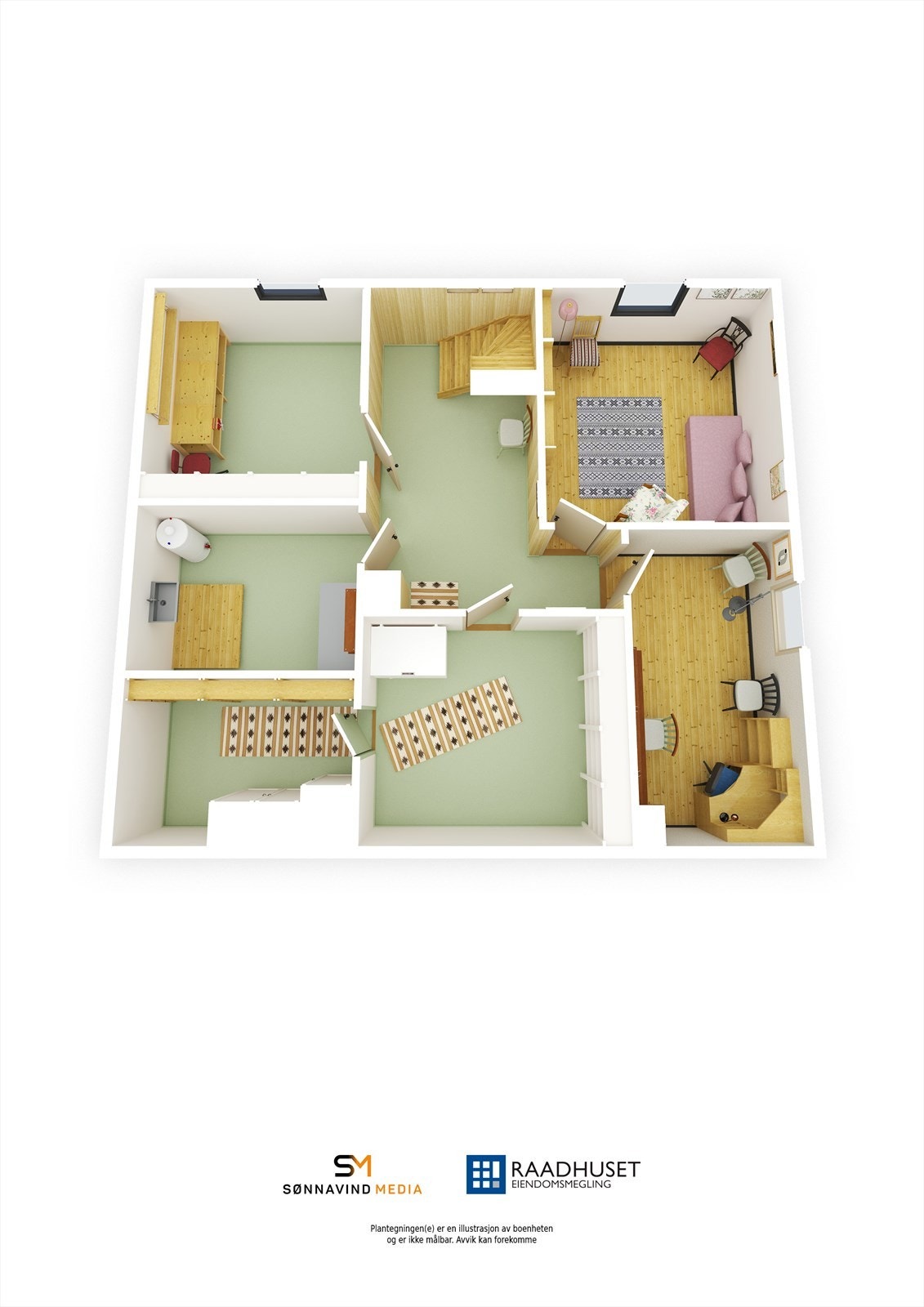 3D Plantegning | Underetasje Galleribilde