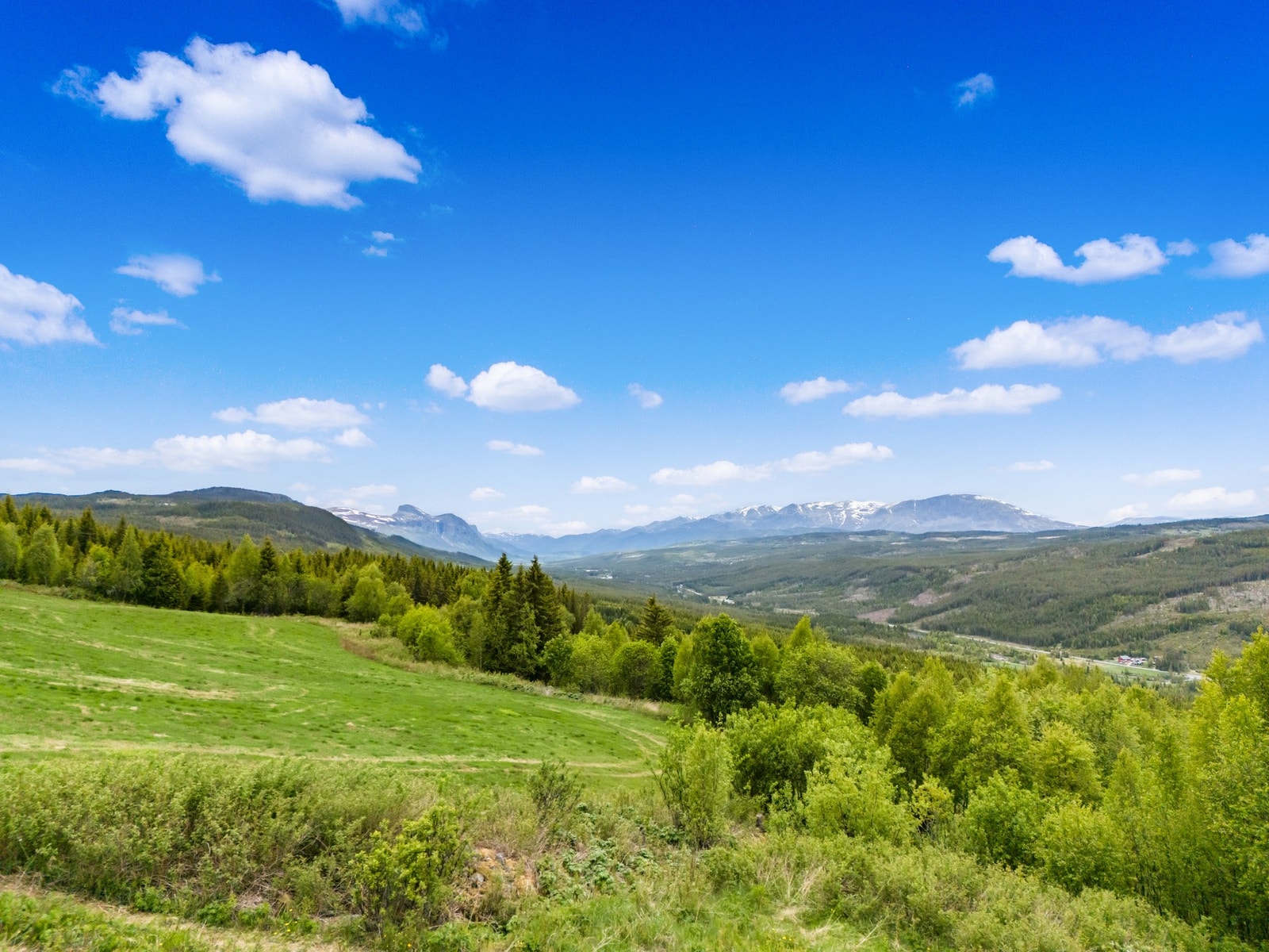 Utsiktsbilde fra eiendommen. Galleribilde