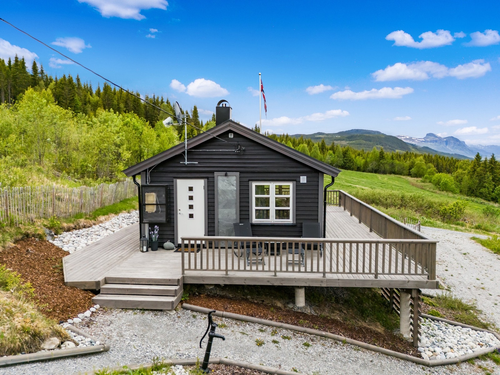 Parkeringsmuligheter på tomt. Galleribilde