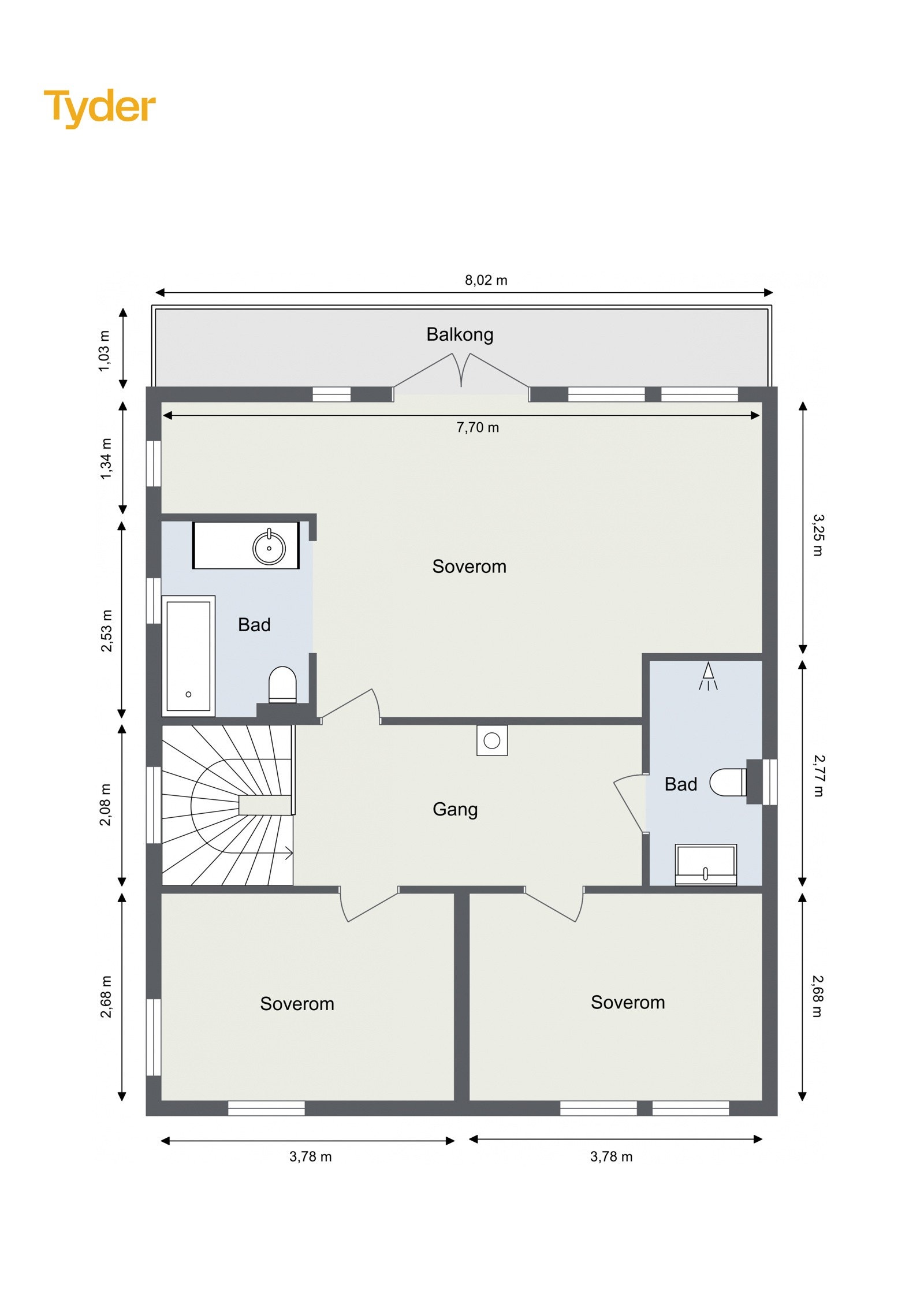 Plantegning 2. Etasje Galleribilde