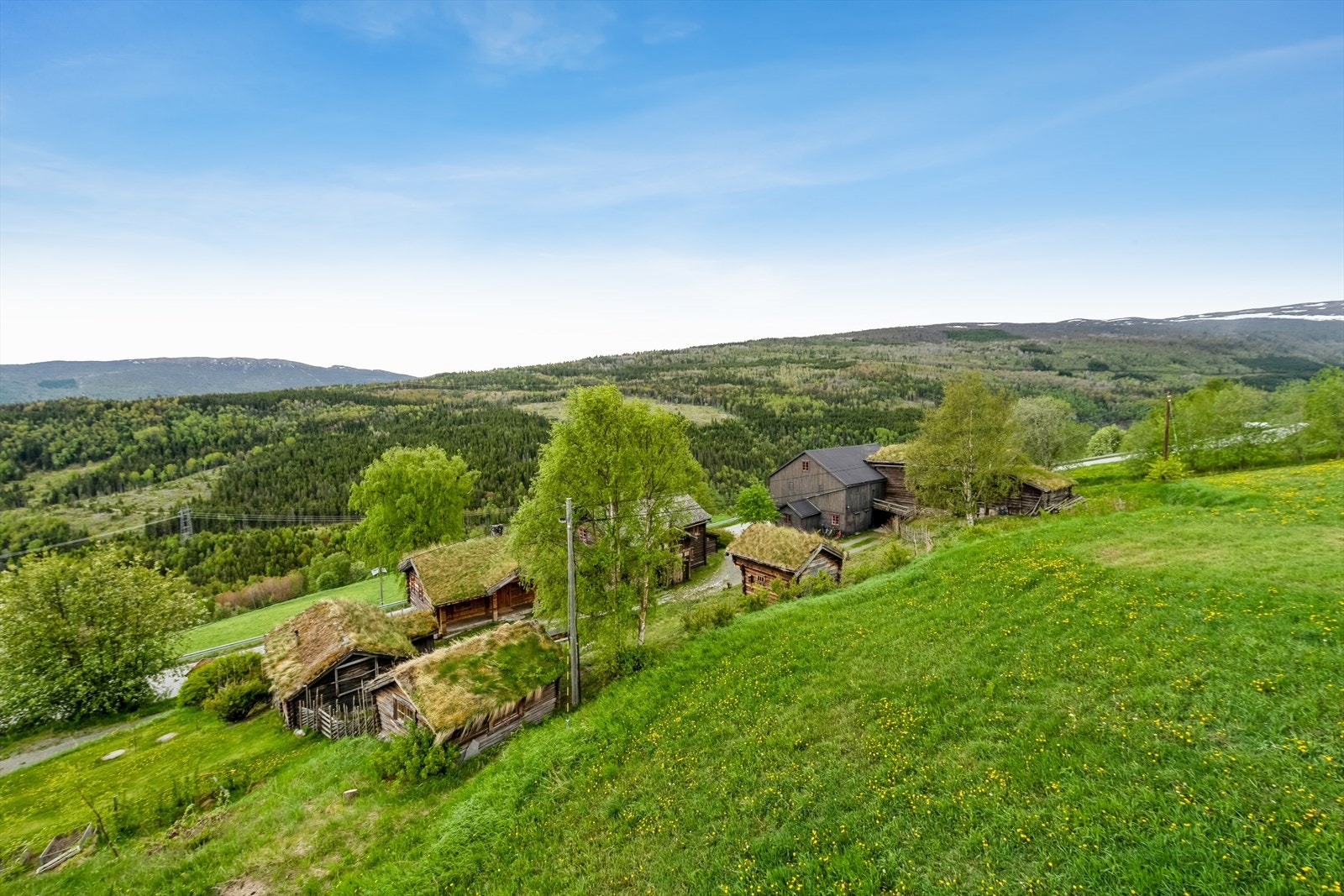 Landlig beliggenhet i naturskjønne omgivelser. Utsikt mot Jotunheimen. Galleribilde