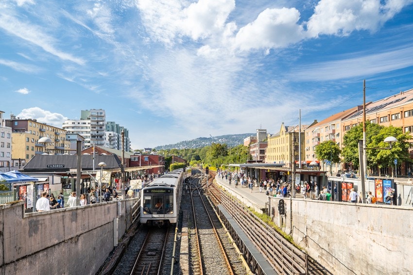 Kort vei til t-bane stasjon Galleribilde
