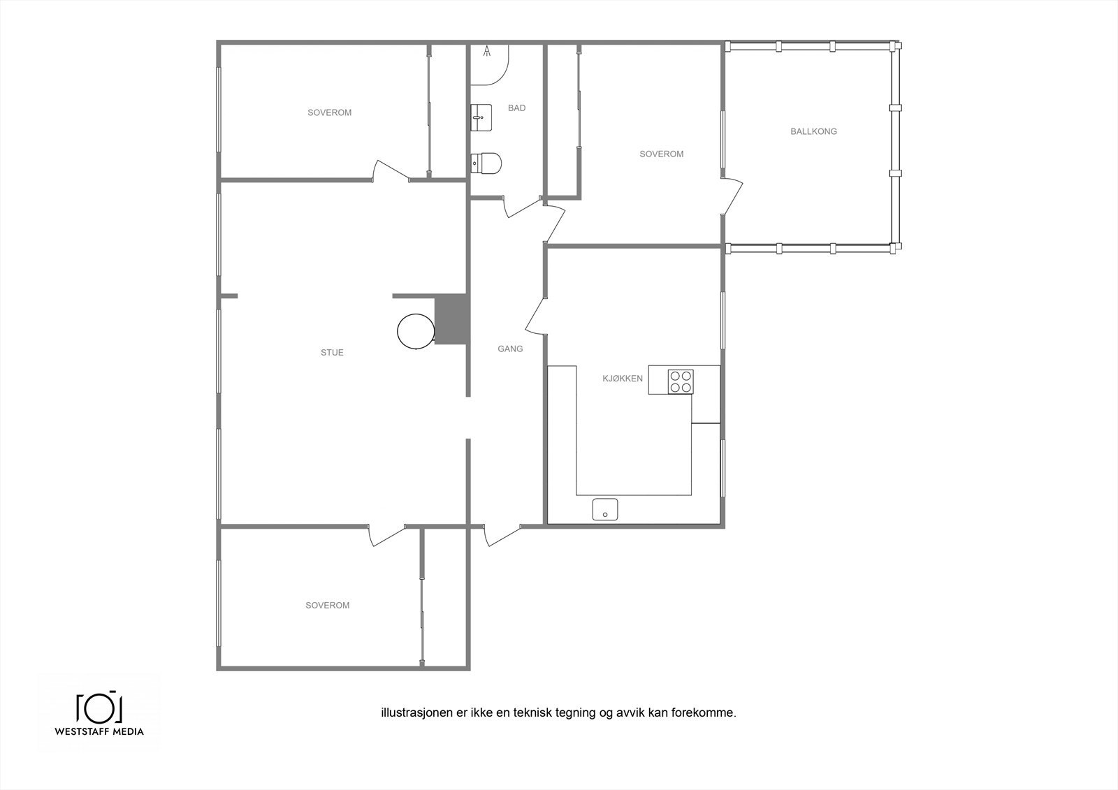 Plantegning Galleribilde
