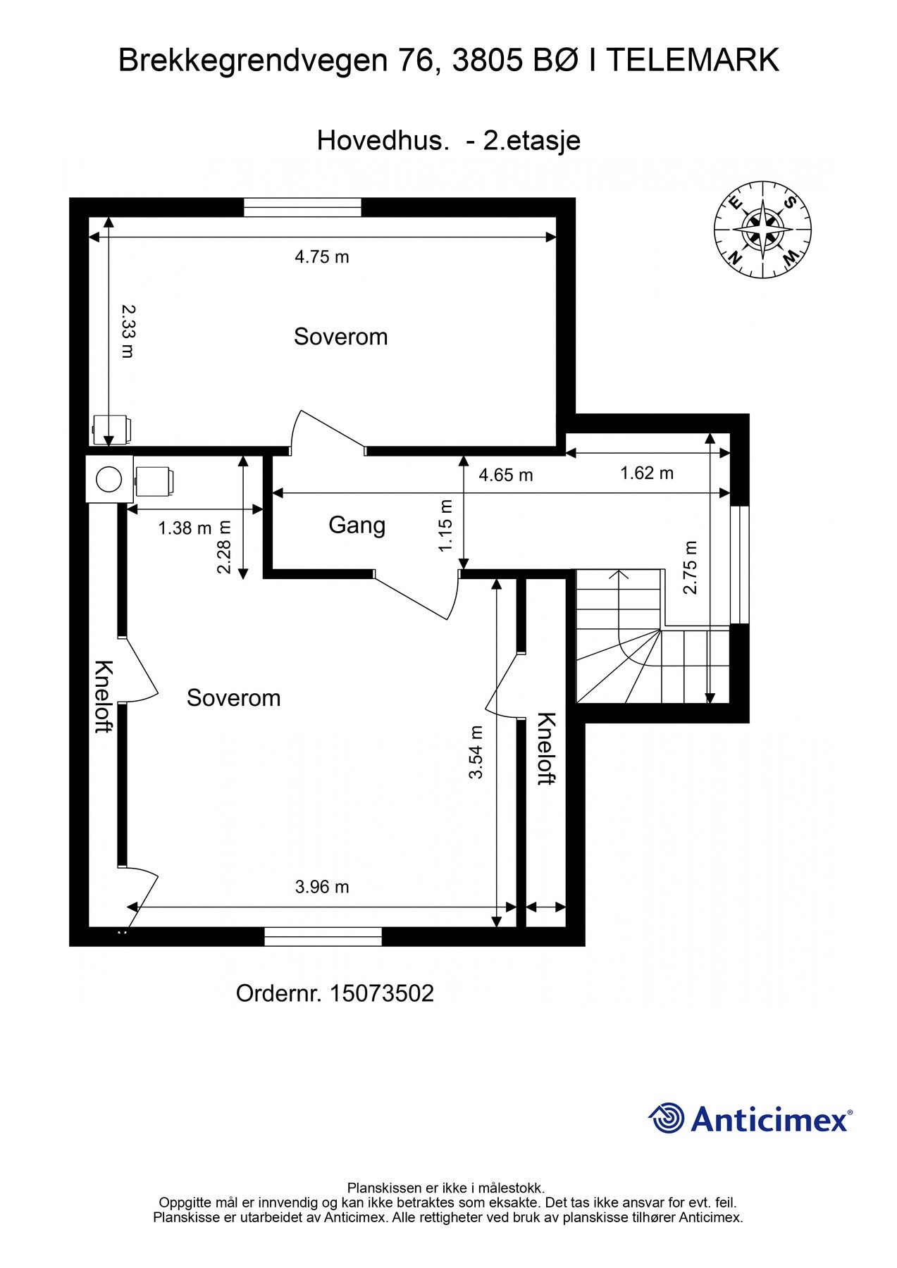 Plantegning 2. etasje Galleribilde