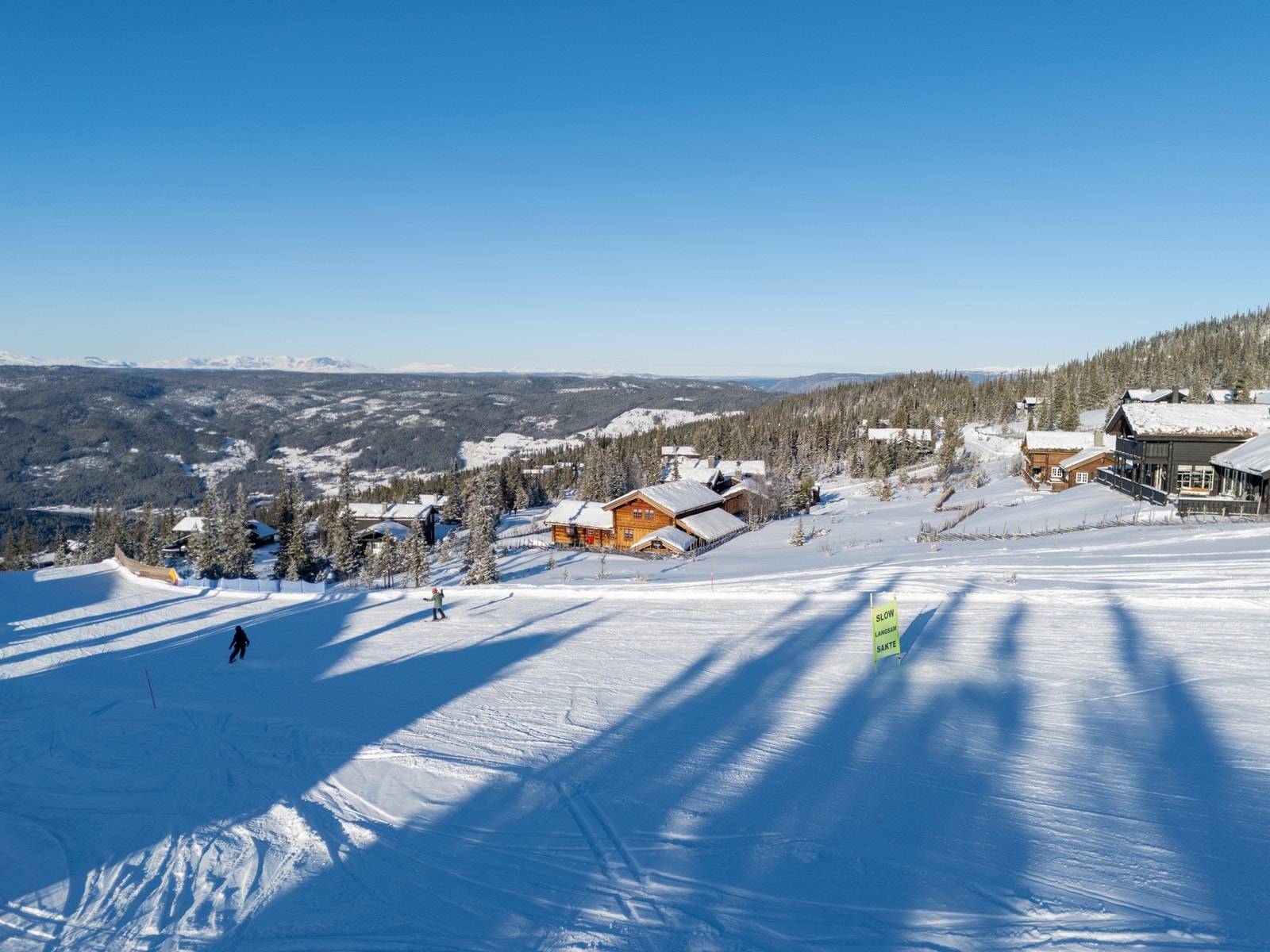 Hyttetunet sett fra bakken Galleribilde