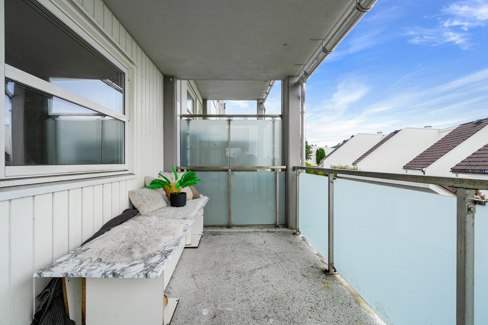 Solrik balkong på 9 kvm. Galleribilde