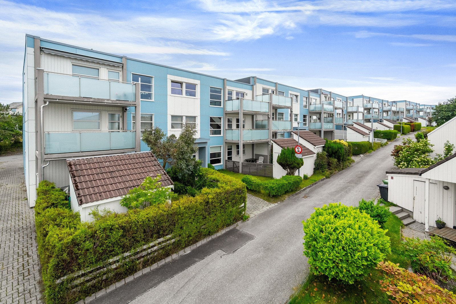 Et kjekt og rolig nabolag uten gjennomgangstrafikk. Galleribilde