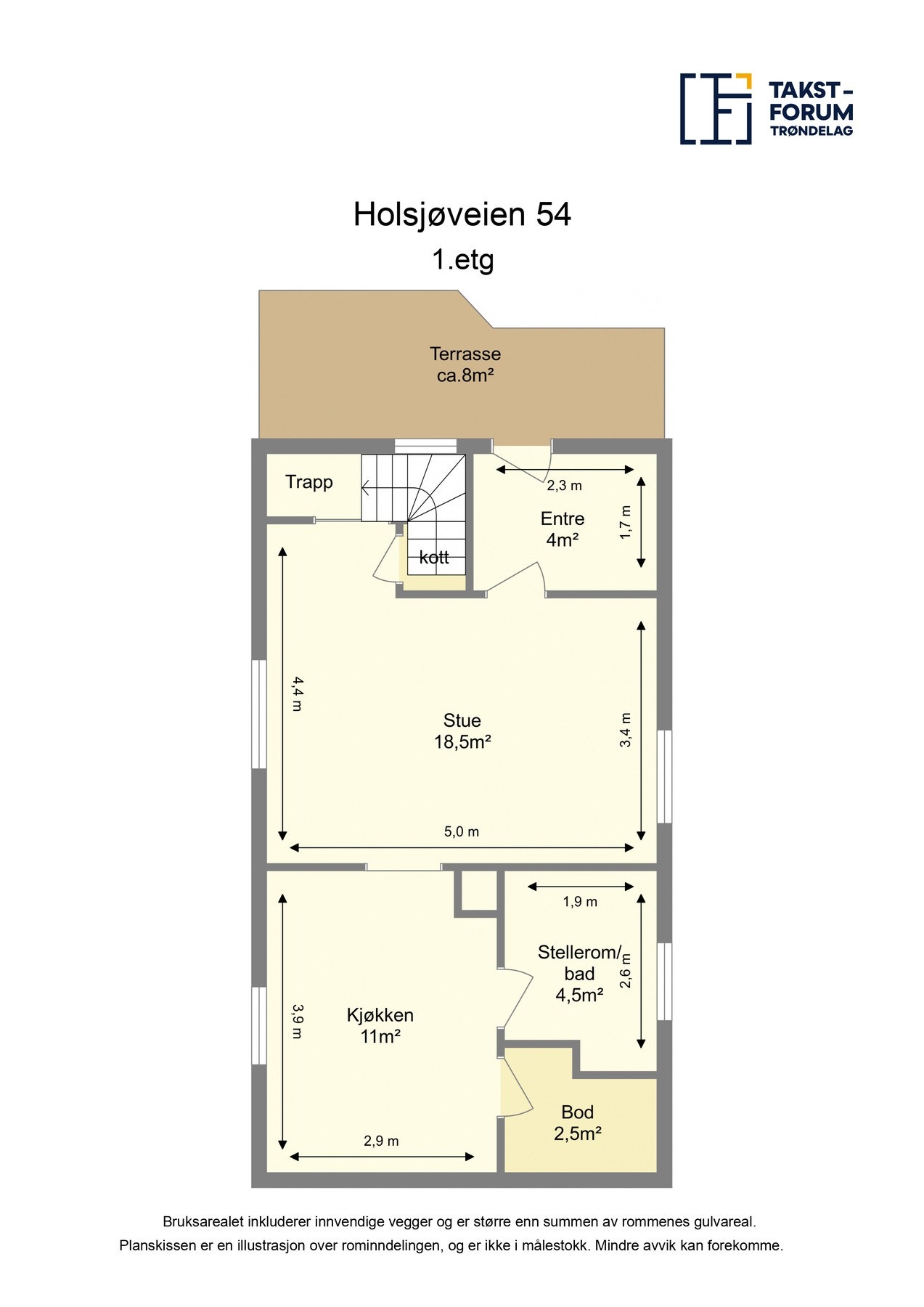 Plantegning 1. etasje. Galleribilde