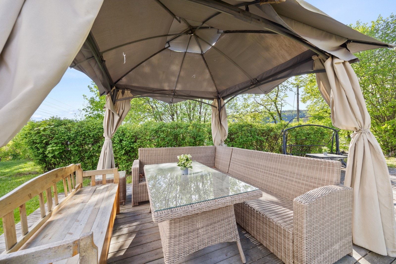 I hagen kan man møblere i ulike soner Galleribilde