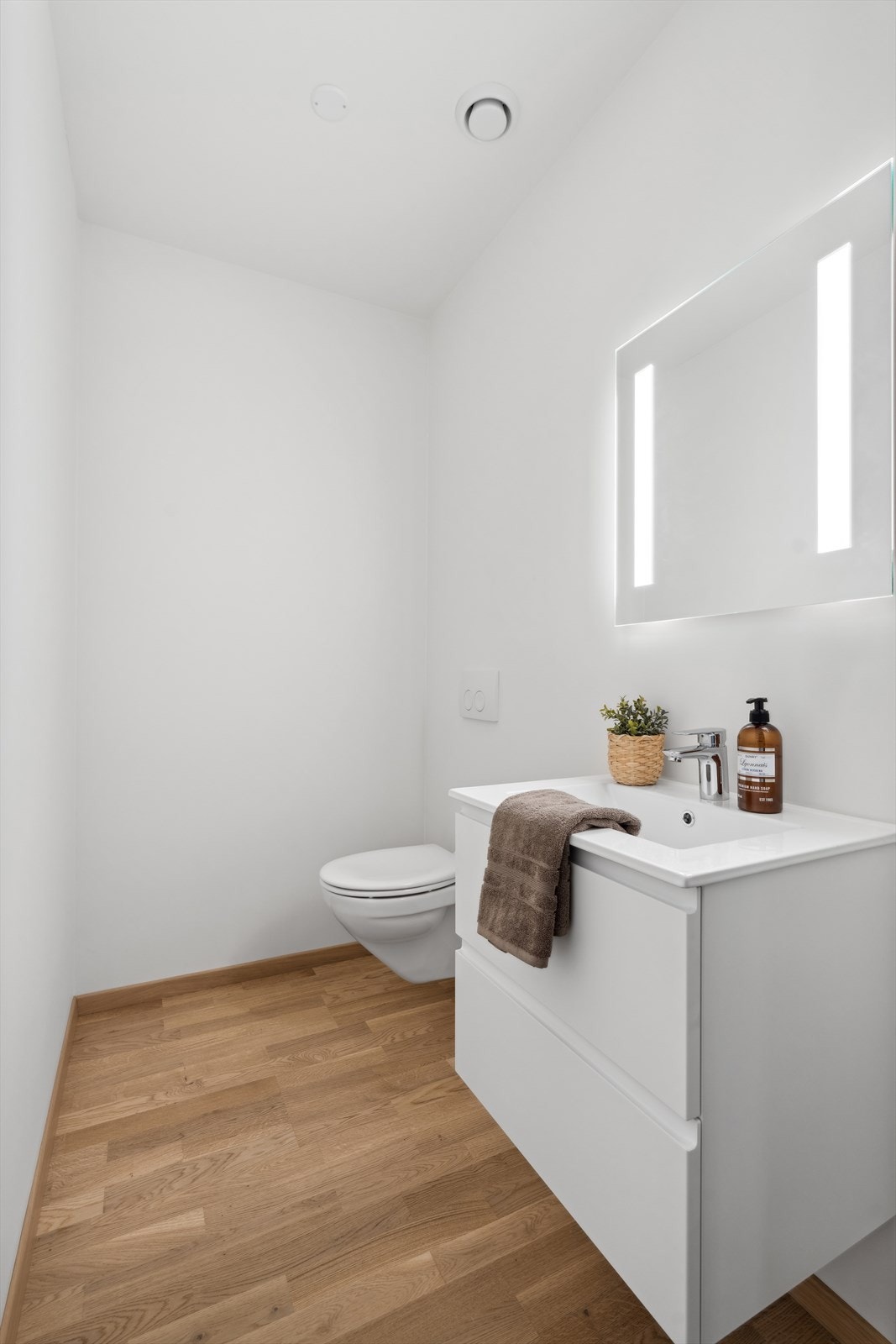 Praktisk gjestetoalett. Galleribilde