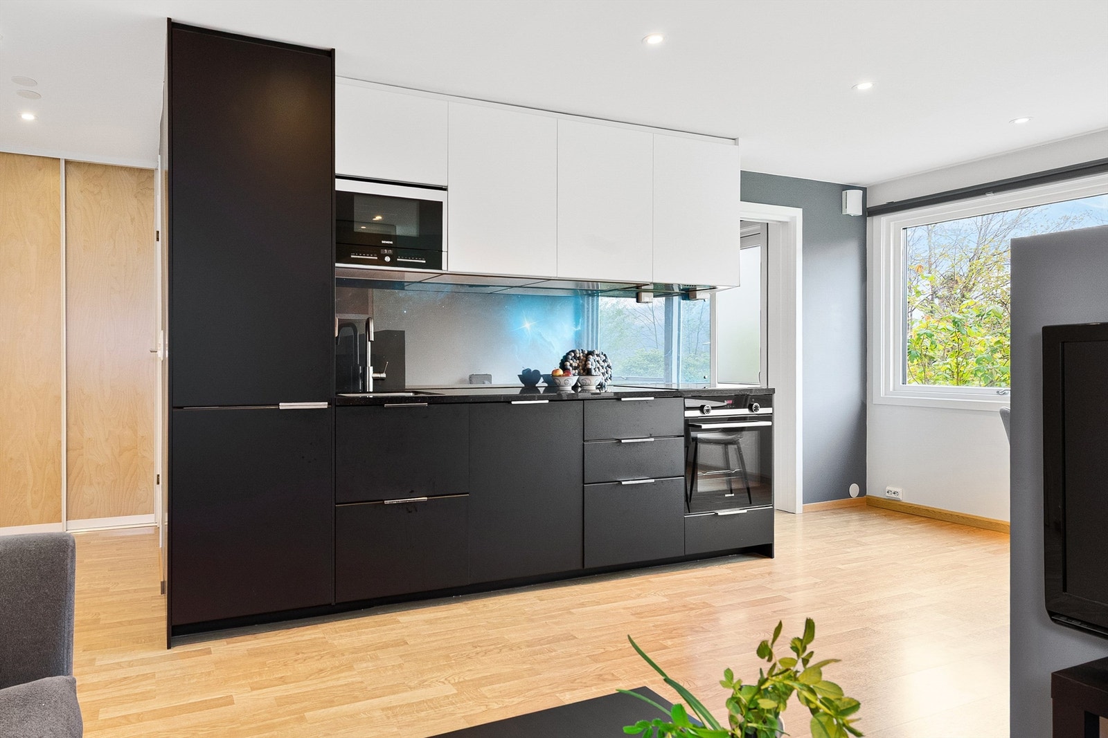 Arealeffektiv leilighet på 33 kvm med åpen stue/kjøkken løsning Galleribilde