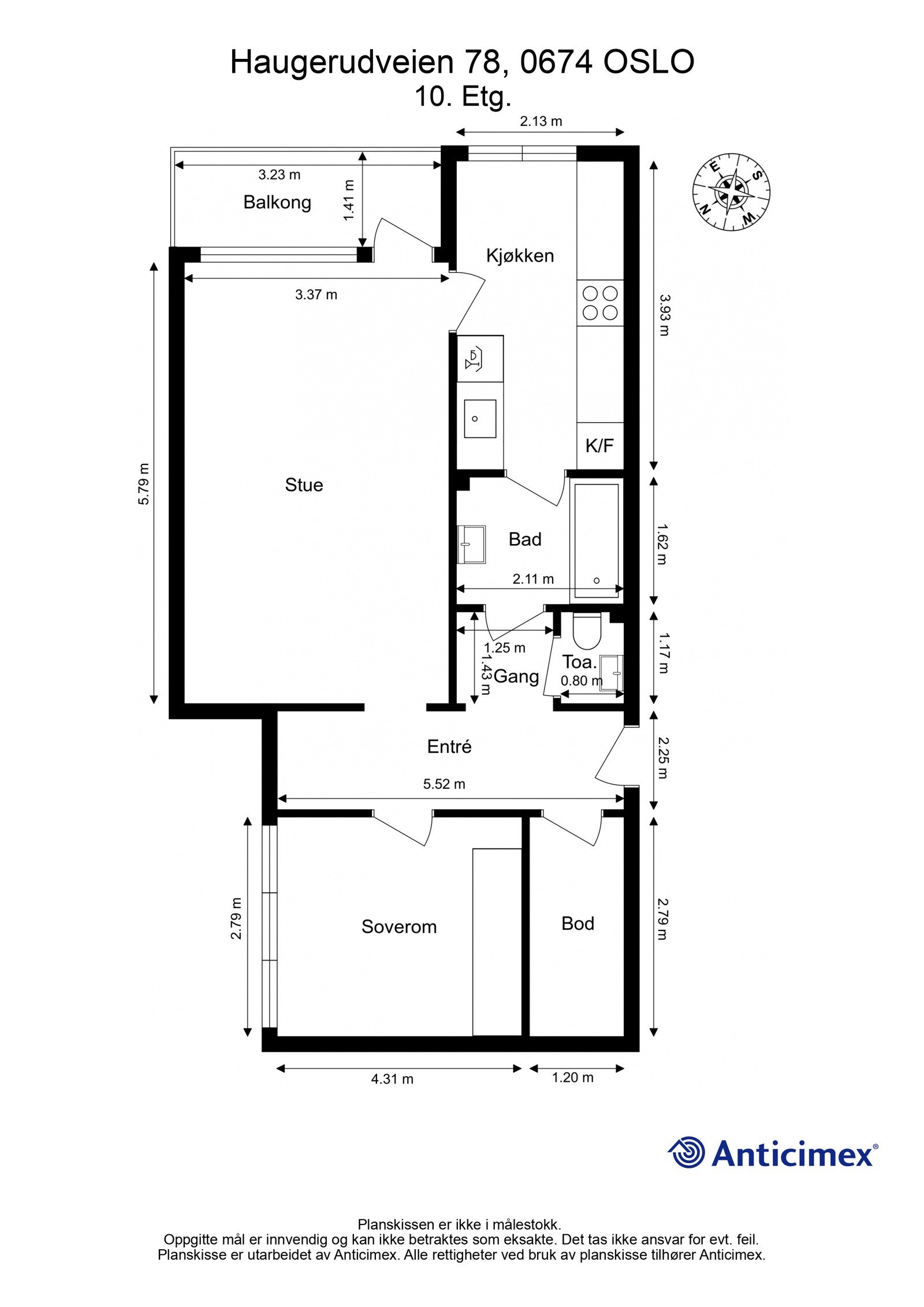Plantegning - 10. Etg Galleribilde