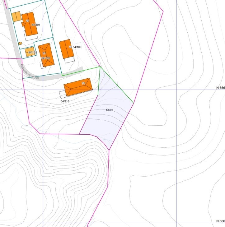Oversiktsbilde på tomten. Galleribilde
