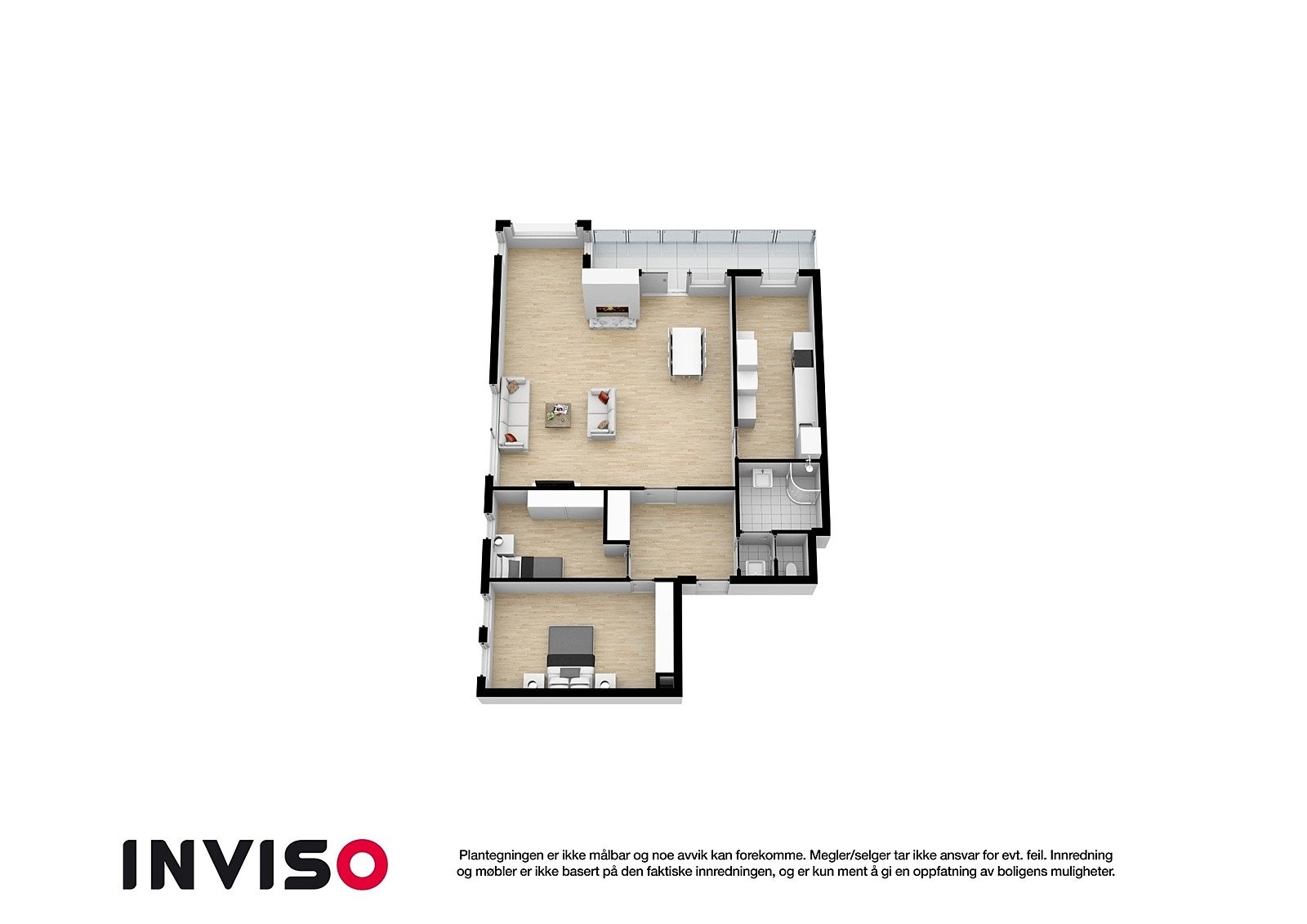 Plantegning 3D Galleribilde