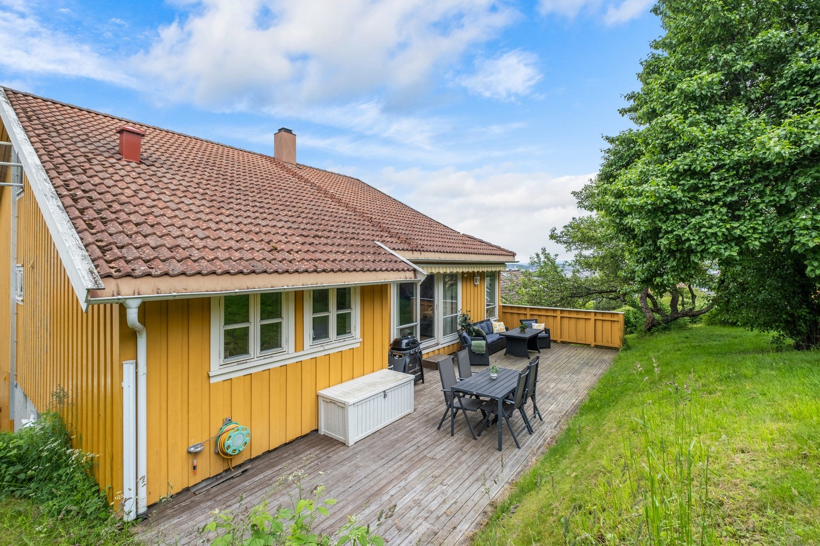 Her kan man nyte lange sommerdager. Galleribilde