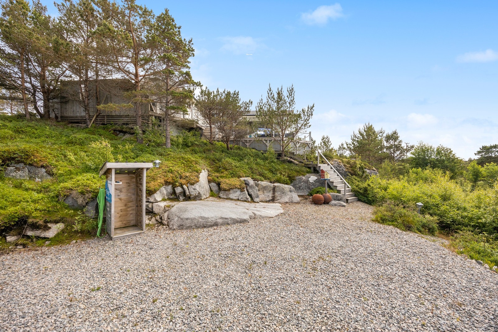 Oppstillingsplass på egen tomt. Galleribilde