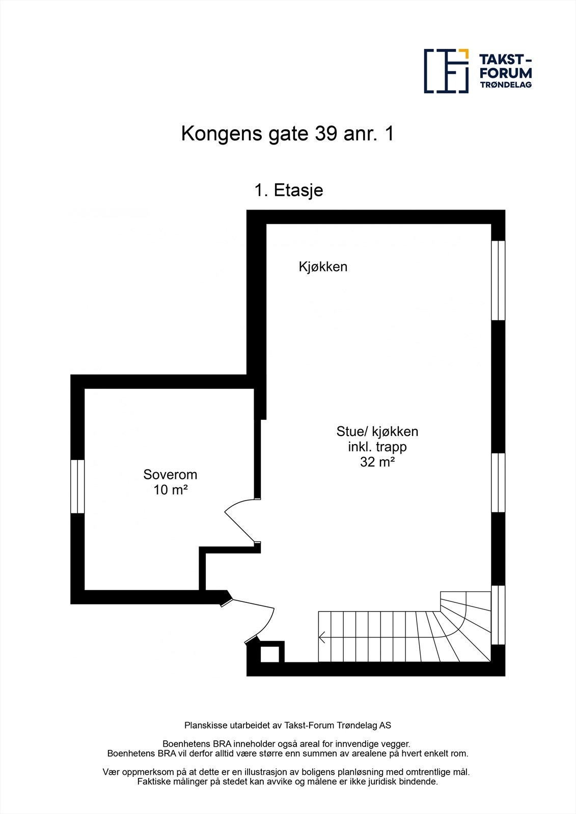 Planskisse første etasje Galleribilde