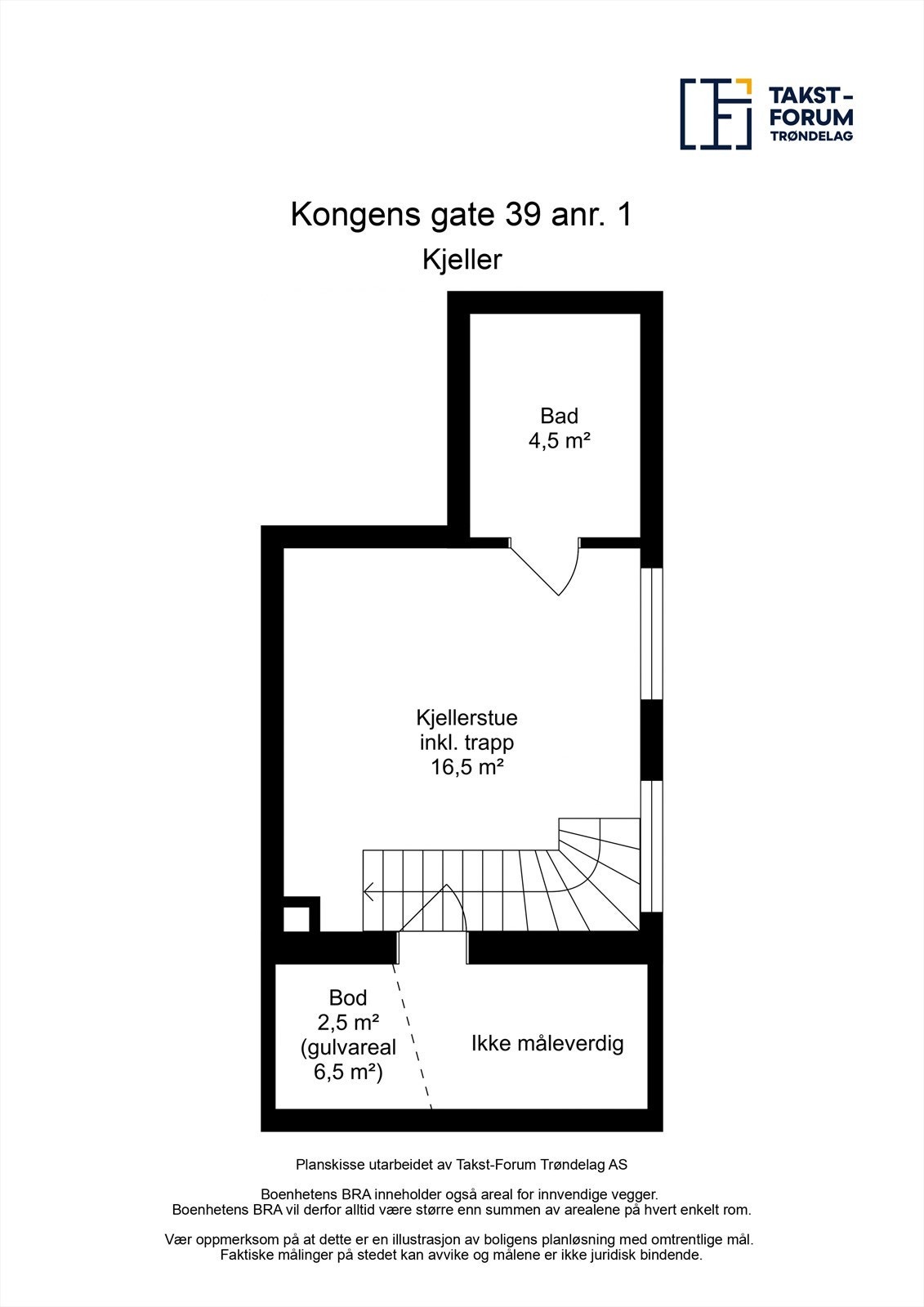 Planskisse kjeller Galleribilde