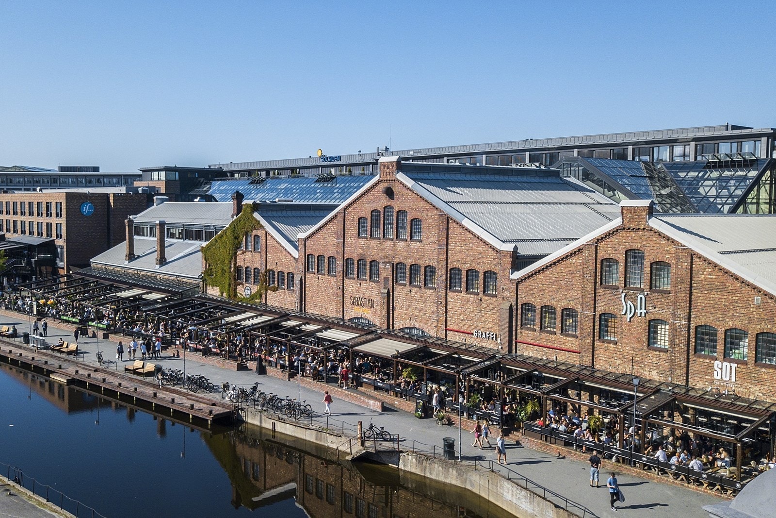 I tillegg er det kort vei til Solsiden, kjent for sitt pulserende uteliv og et stort utvalg av gode restauranter Galleribilde