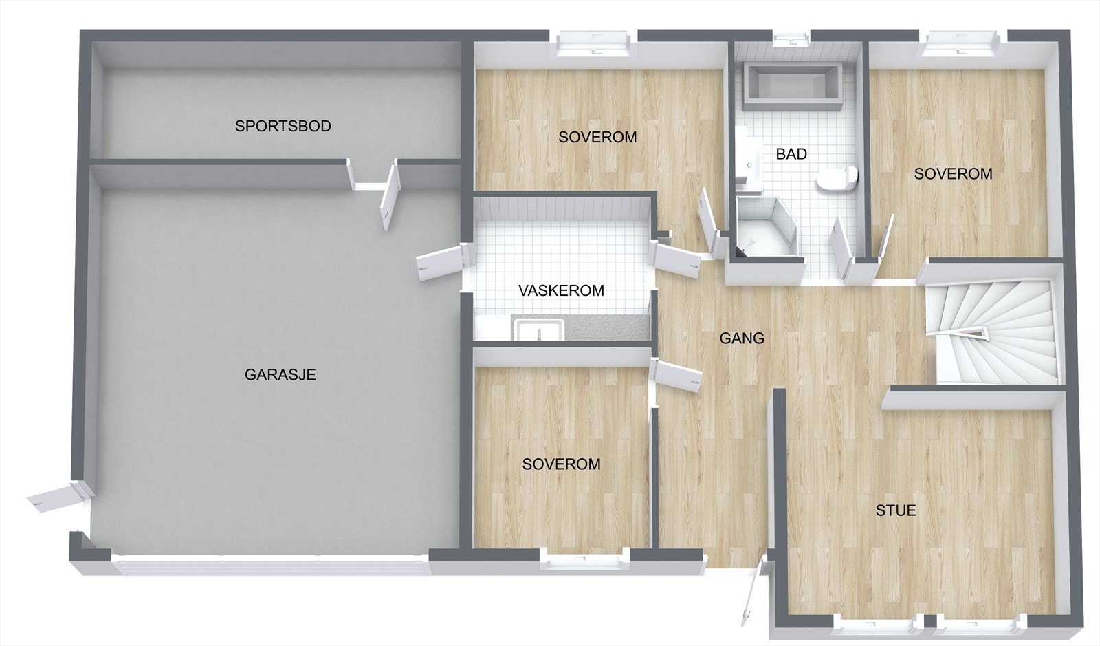 Plantegning Galleribilde