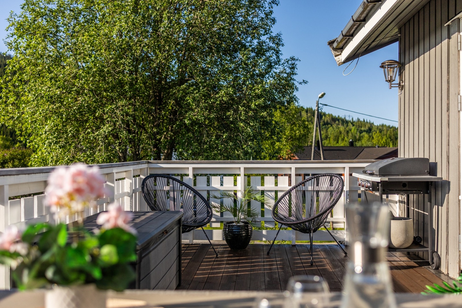 Her kan man invitere til grill og hygge. Galleribilde