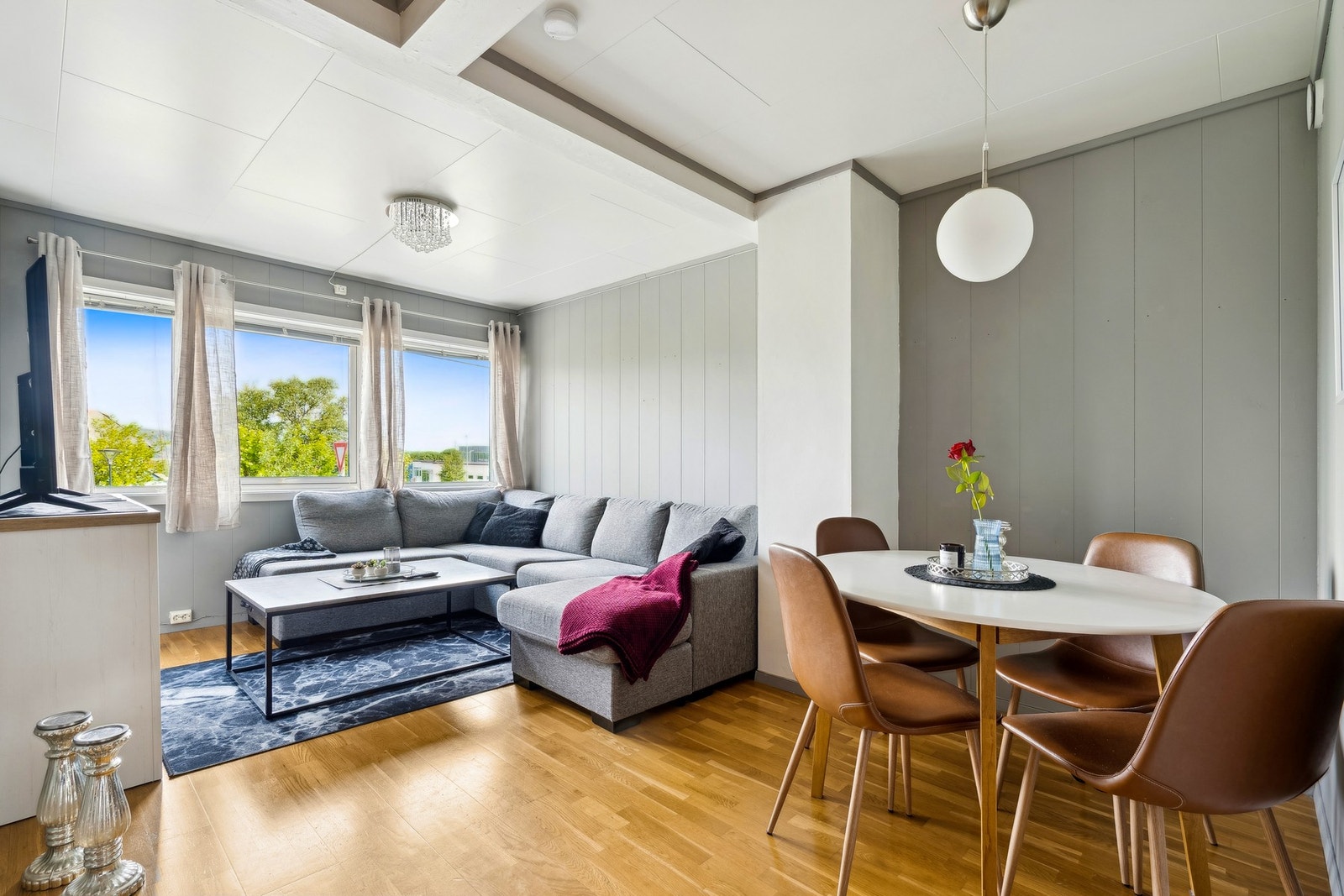 Her får du en lys og arealeffektiv leilighet med gjennomtenkt planløsning Galleribilde