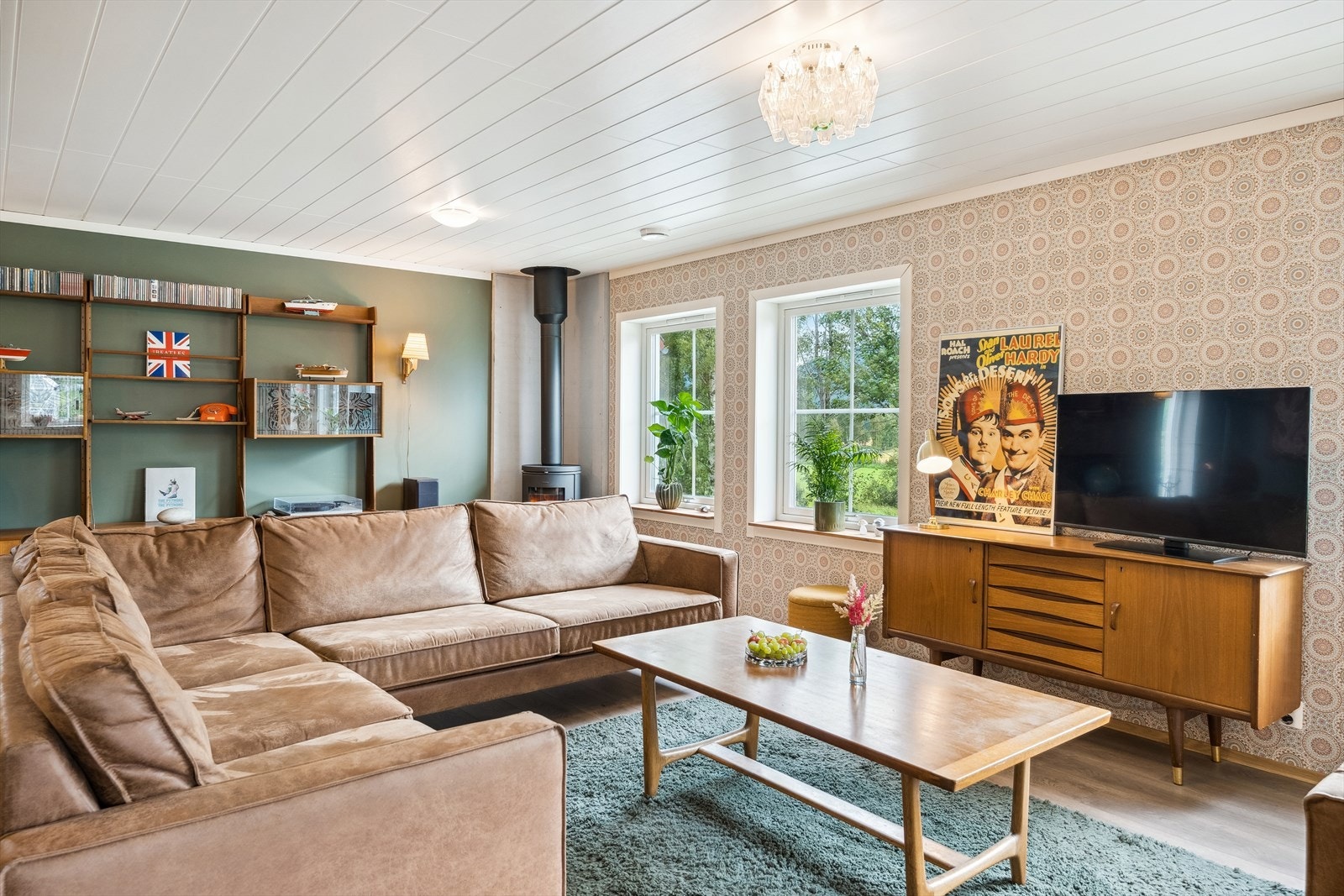 Behagelige og lune fargevalg, med retro utførelse. Galleribilde