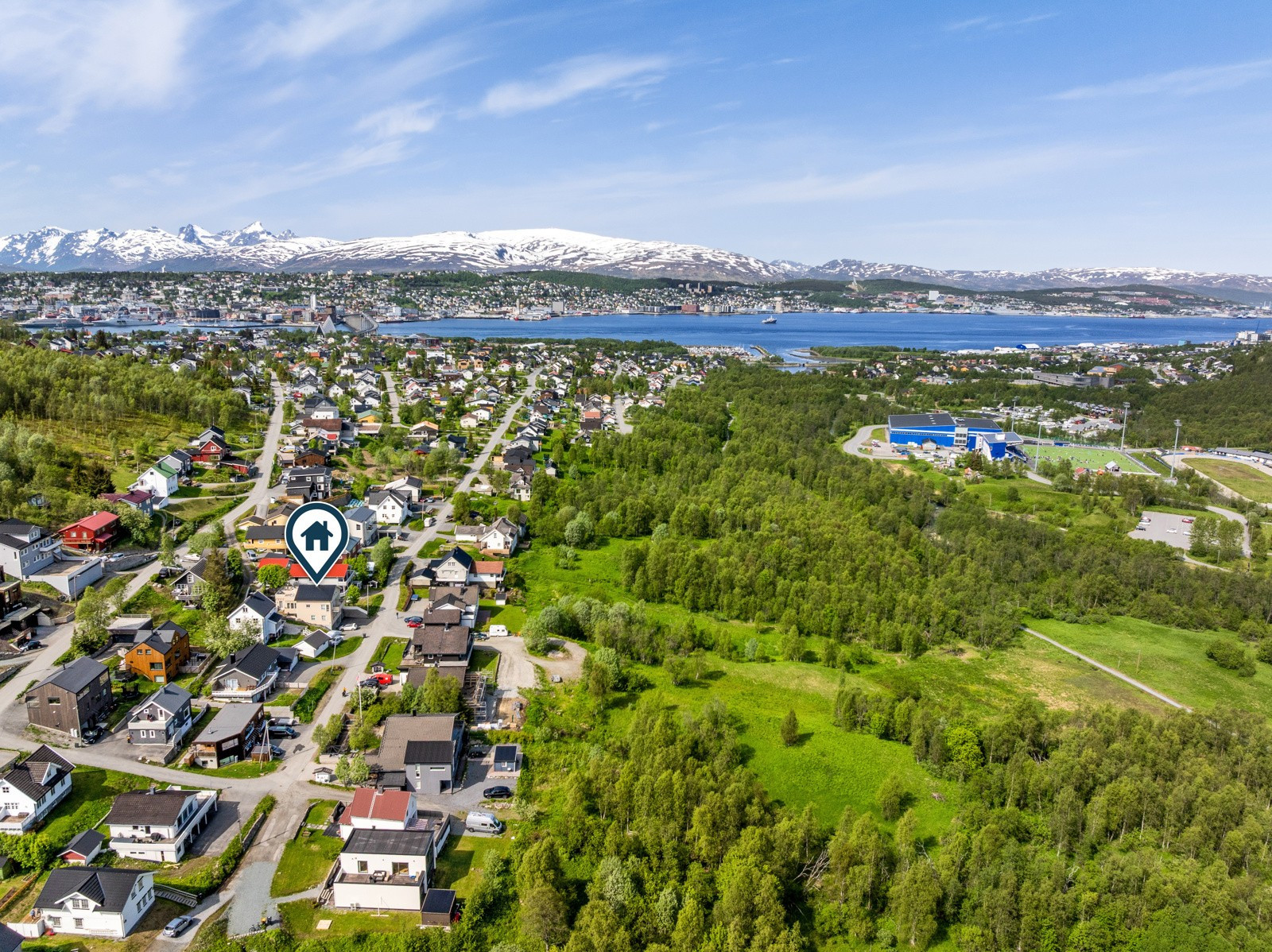 Kort vei til flotte tur- og friluftsområder.