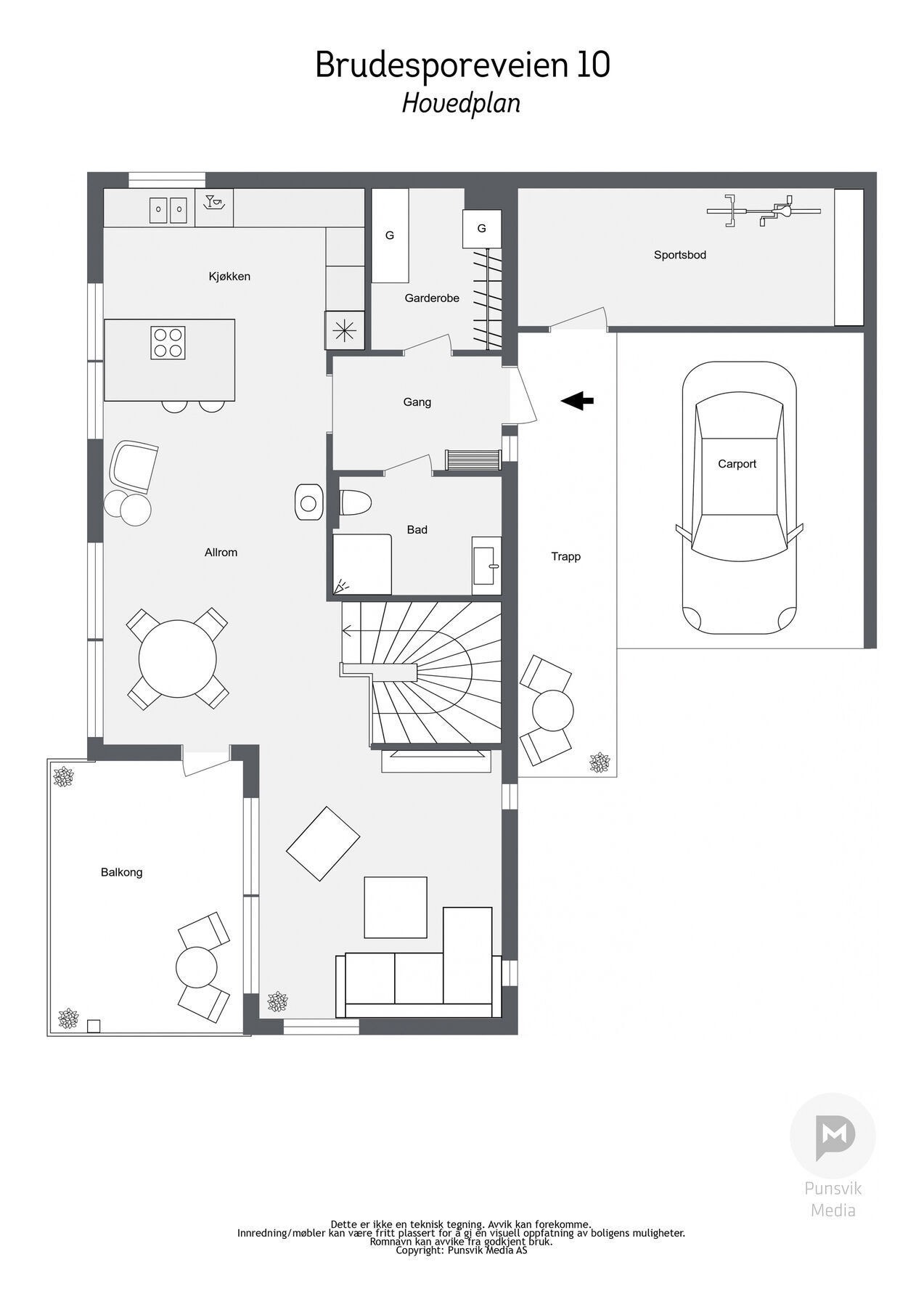 Plantegning Galleribilde